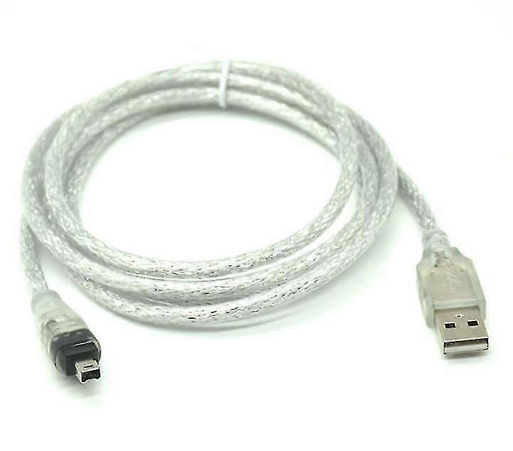 6ft 1.8m Usb To Firewire Ieee 1394 4 Pin Ilink Adapter Data Cable Cord Pc Mac