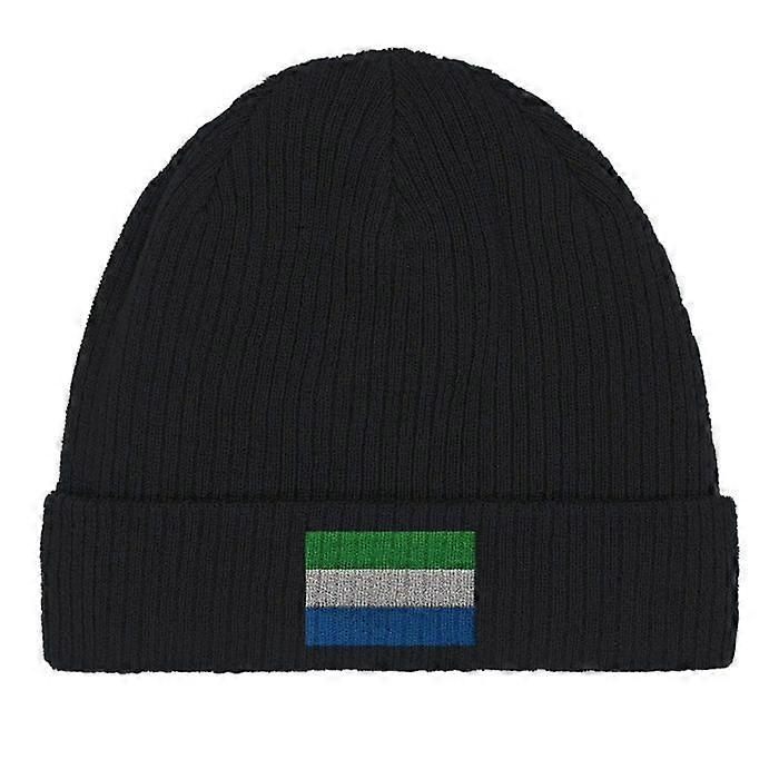 Sierra Leone Flag Cap in Black