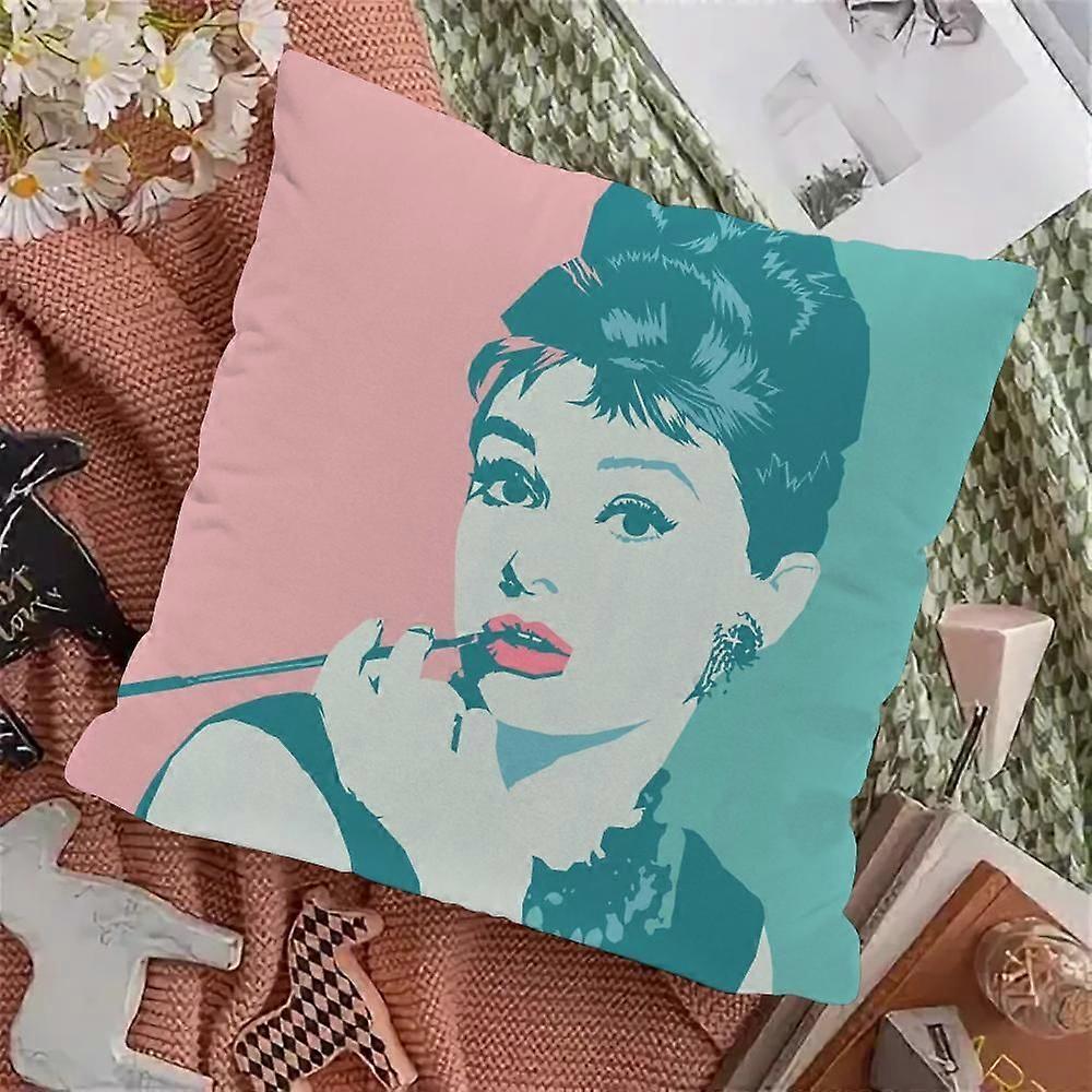 v382オードリーヘップバーンクッションカバーホーム観賞用枕カバーソファルームの装飾アイテムgg382のための装飾的な豪華な装飾枕