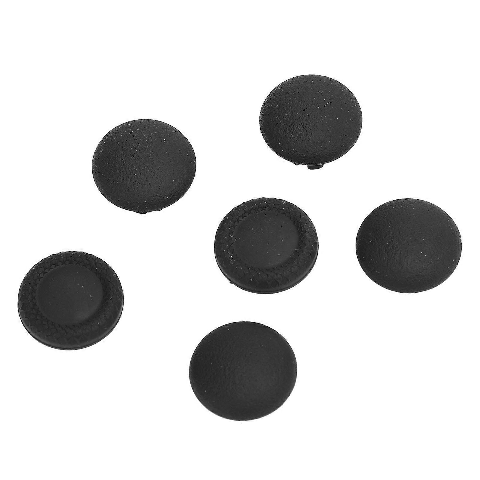 Thumbstick Caps Replacement Kit for Edge Controller High Performance 6 in 1 Thumb Stick Grips Accessories Black 