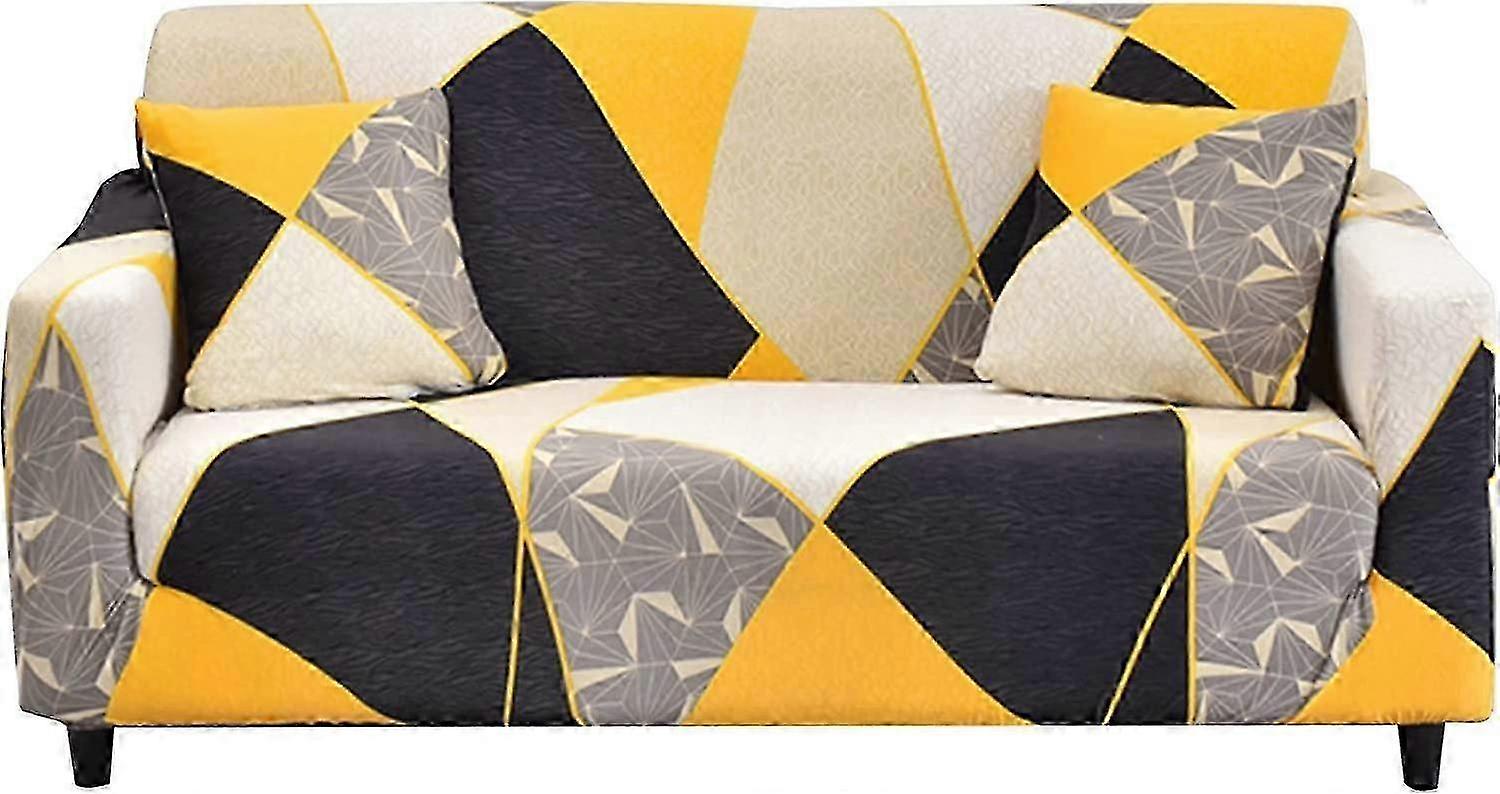 Stretch Sofa Cover, Universal Sofa Slipcover 2 Seater Decorative Protector Sofa Cover (texture)