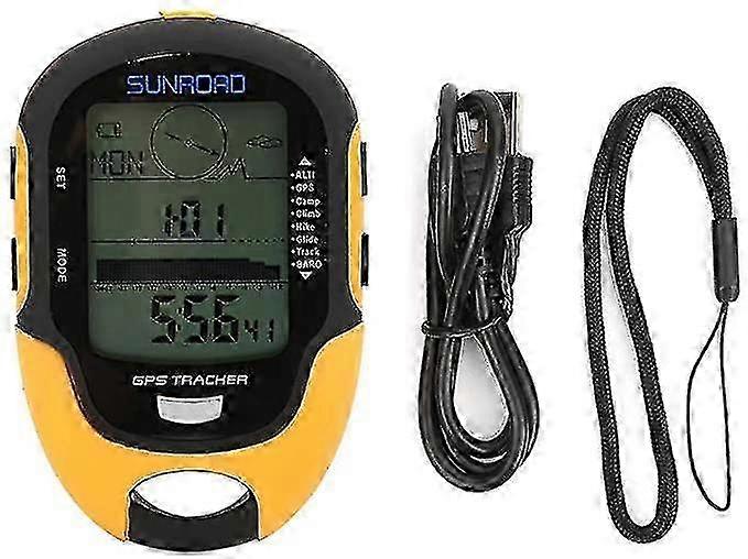 Gps Navigation Tracker Portable Handheld Digital Navigation Altitude Meter Temperature Ipx4 Grade Waterproof