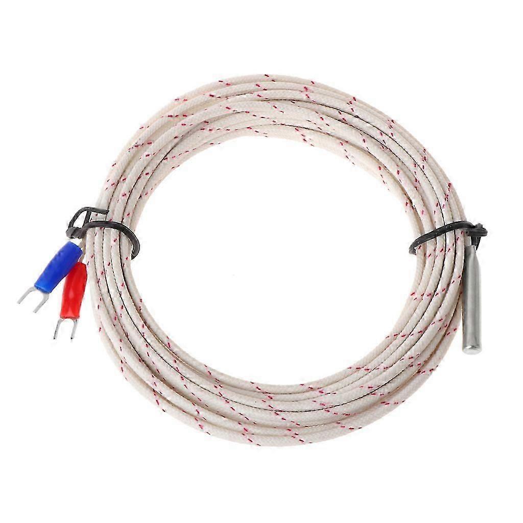K-Type Thermocouple Probe High Sensitive 5x30mm 2-wires Temperature Sensors for Temperature Measurement 0-600 Durable Cs