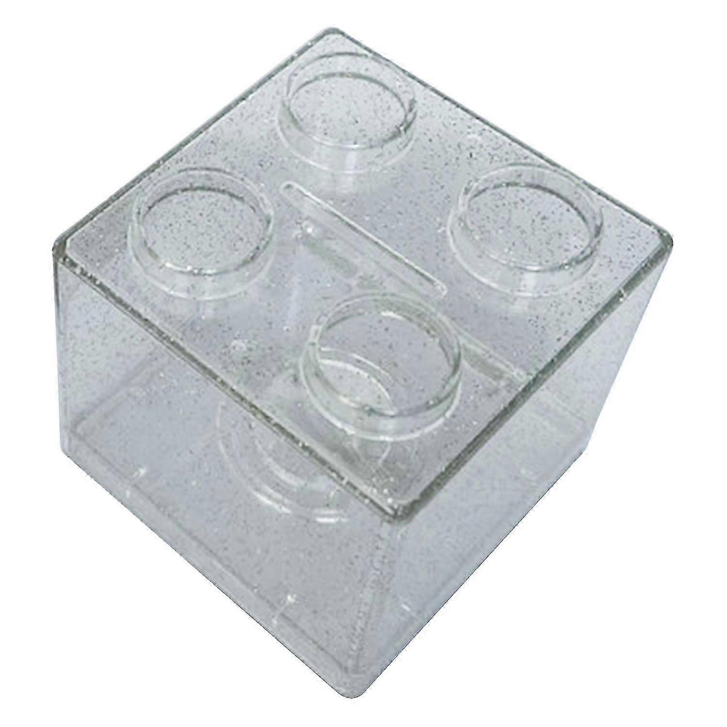 Coin Bank Transparent Visible Easy to Use Kids Building Block Design Money Saving Box for Gifts