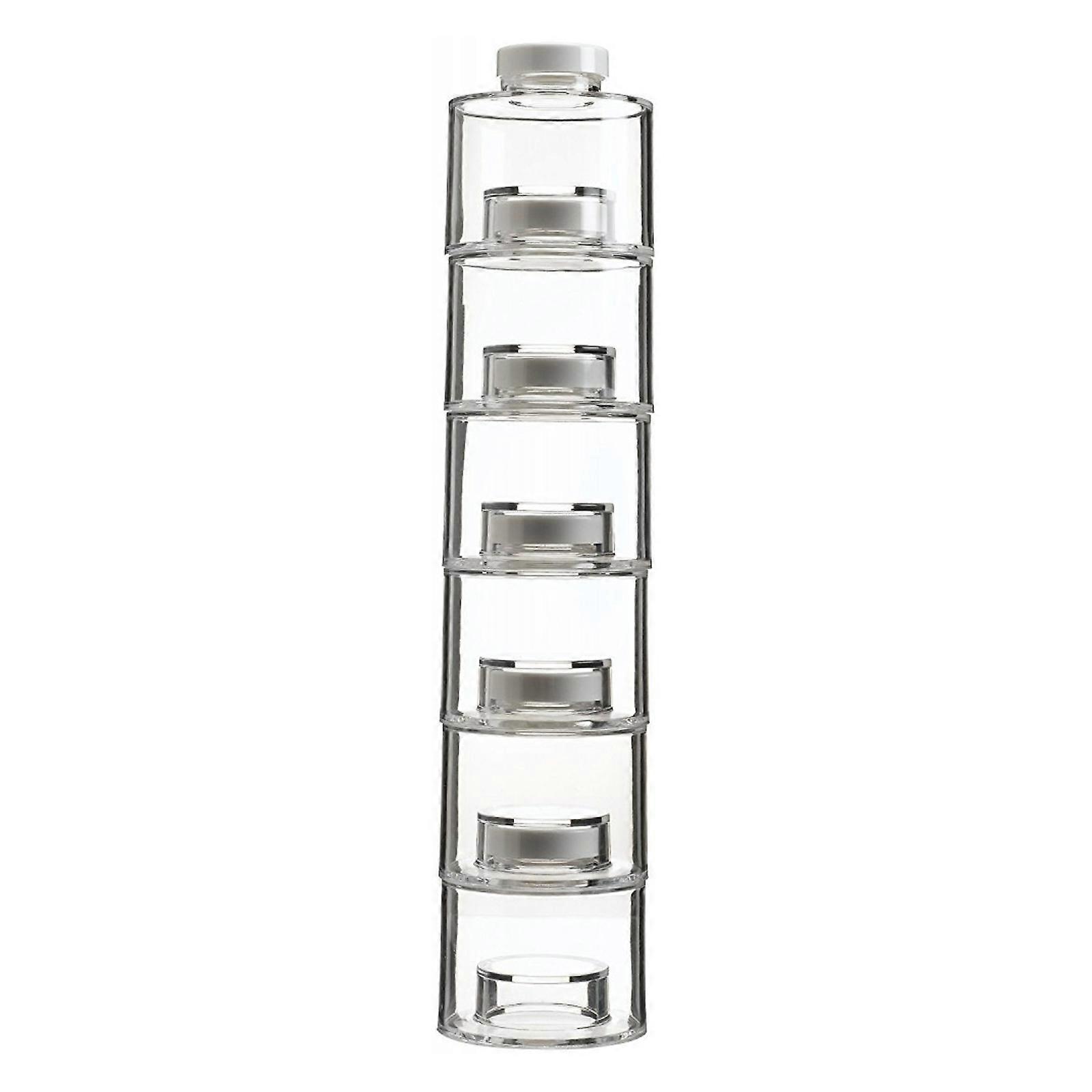 Clear Space Saving Condiment Containers Stackable Designs Easy To Cleaning Transparent Spice Dispenser Bottles  1