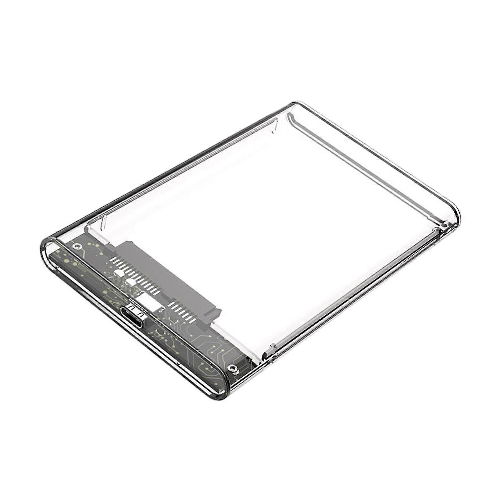 Clear two_point_five Foot HDD Pen USB Gen1 External Storage Case With Tool Complimentary Installation For PC Laptop Data Transfer Multicolor