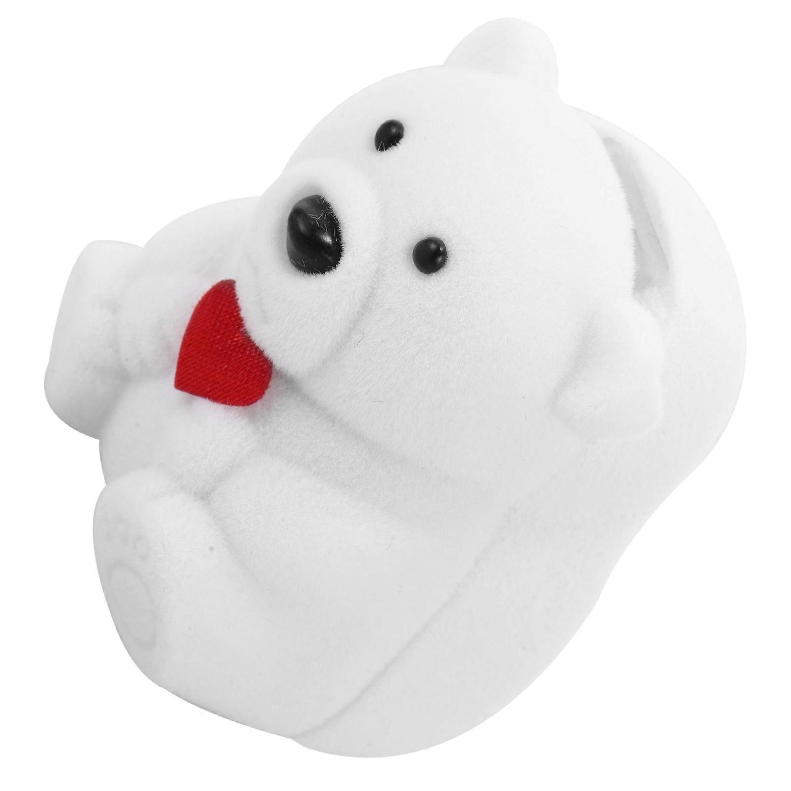 Bear Shape Ring Box for Wedding with Compact Storage