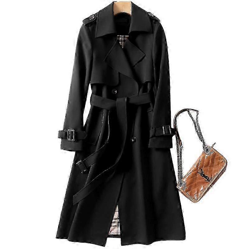 Ladies Double Breasted Trendy Coats Spring Jackets z