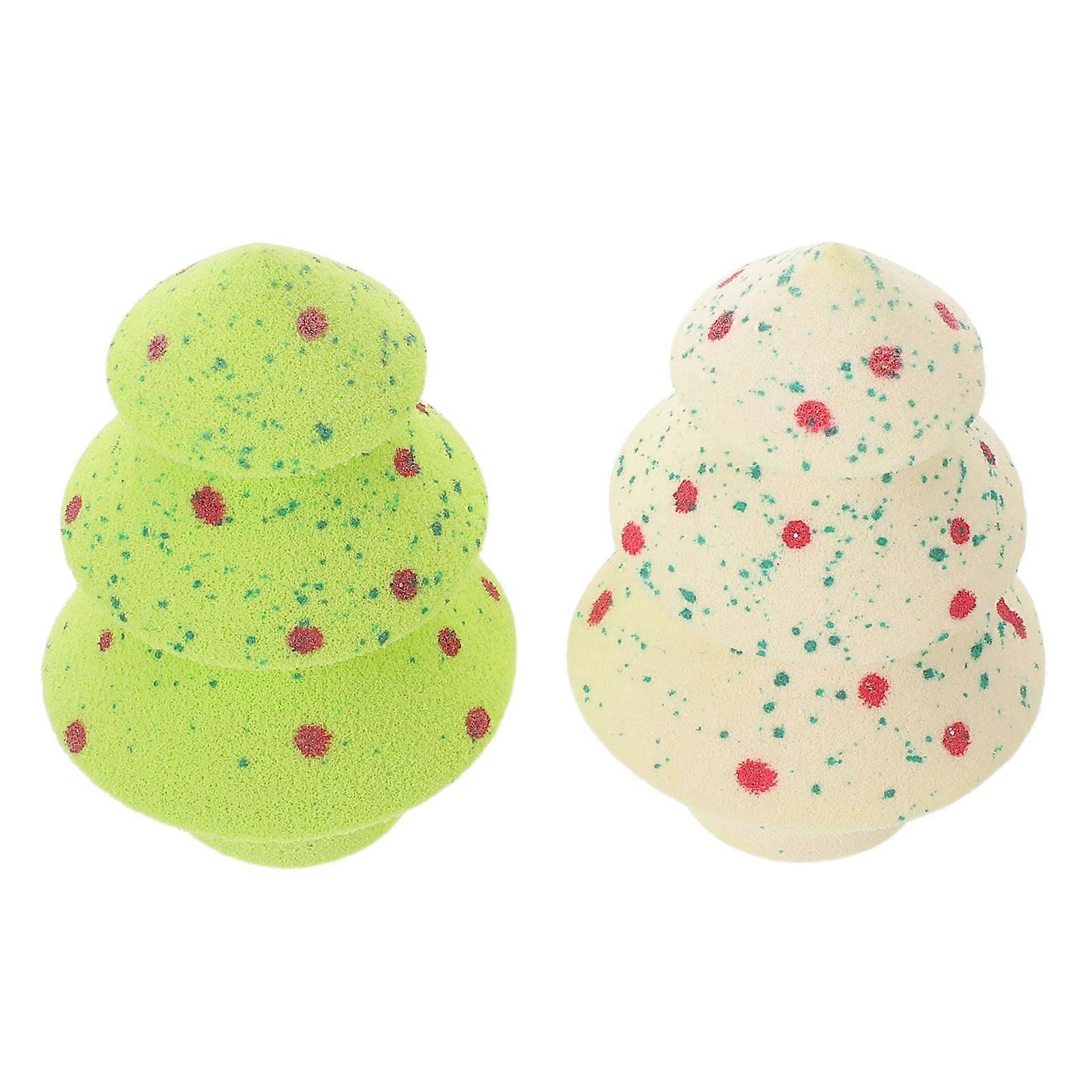 Christmas Makeup Sponge Applicator 1Set for Powder Application