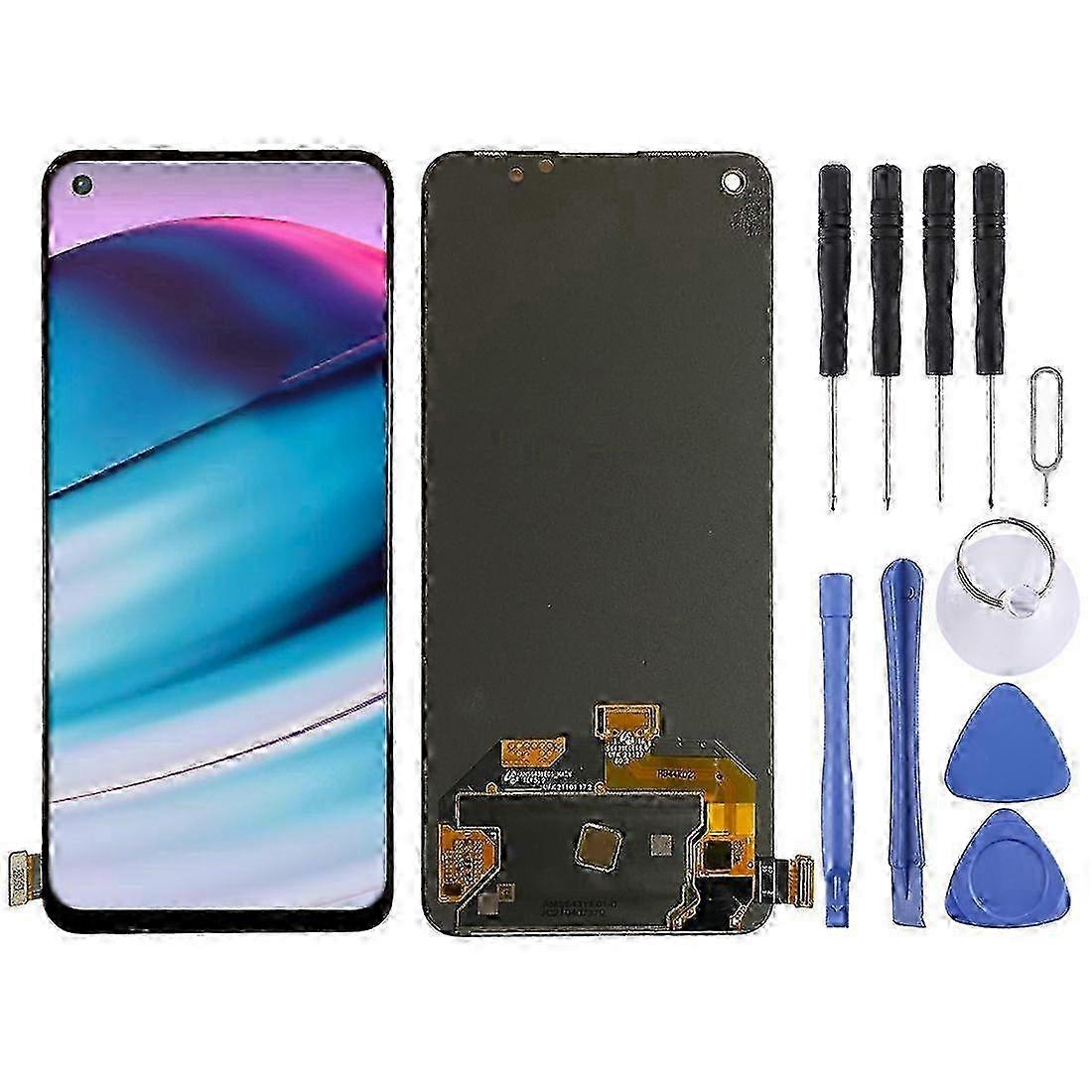 For OnePlus Nord CE 5G with Digitizer Full Assembly COMPATIBLE LCD Screen (Black)