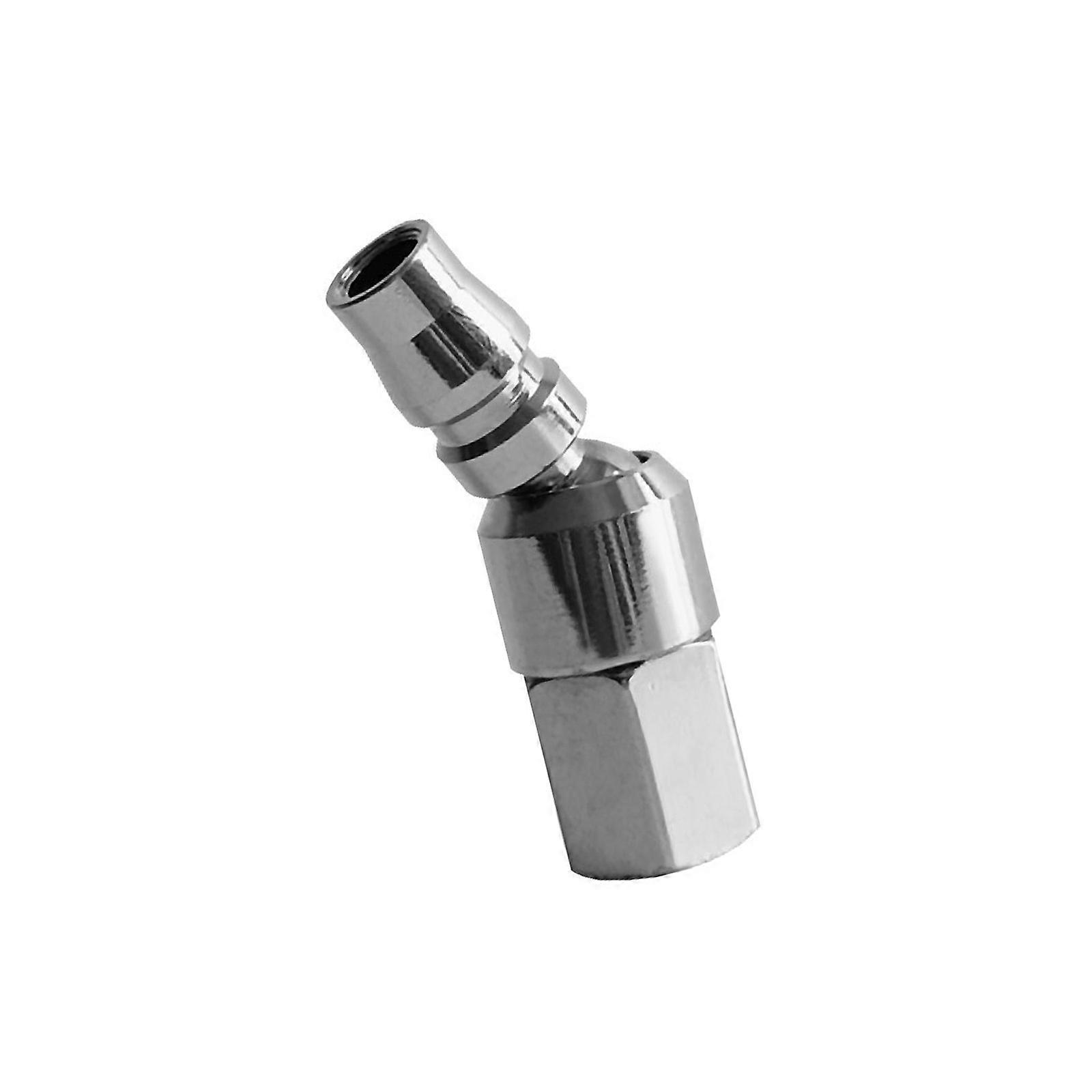 Universal Flexible Joint Adapter Quick Connection System For Air Compressor With 360 Rotating Copper Steel Construction Multicolor