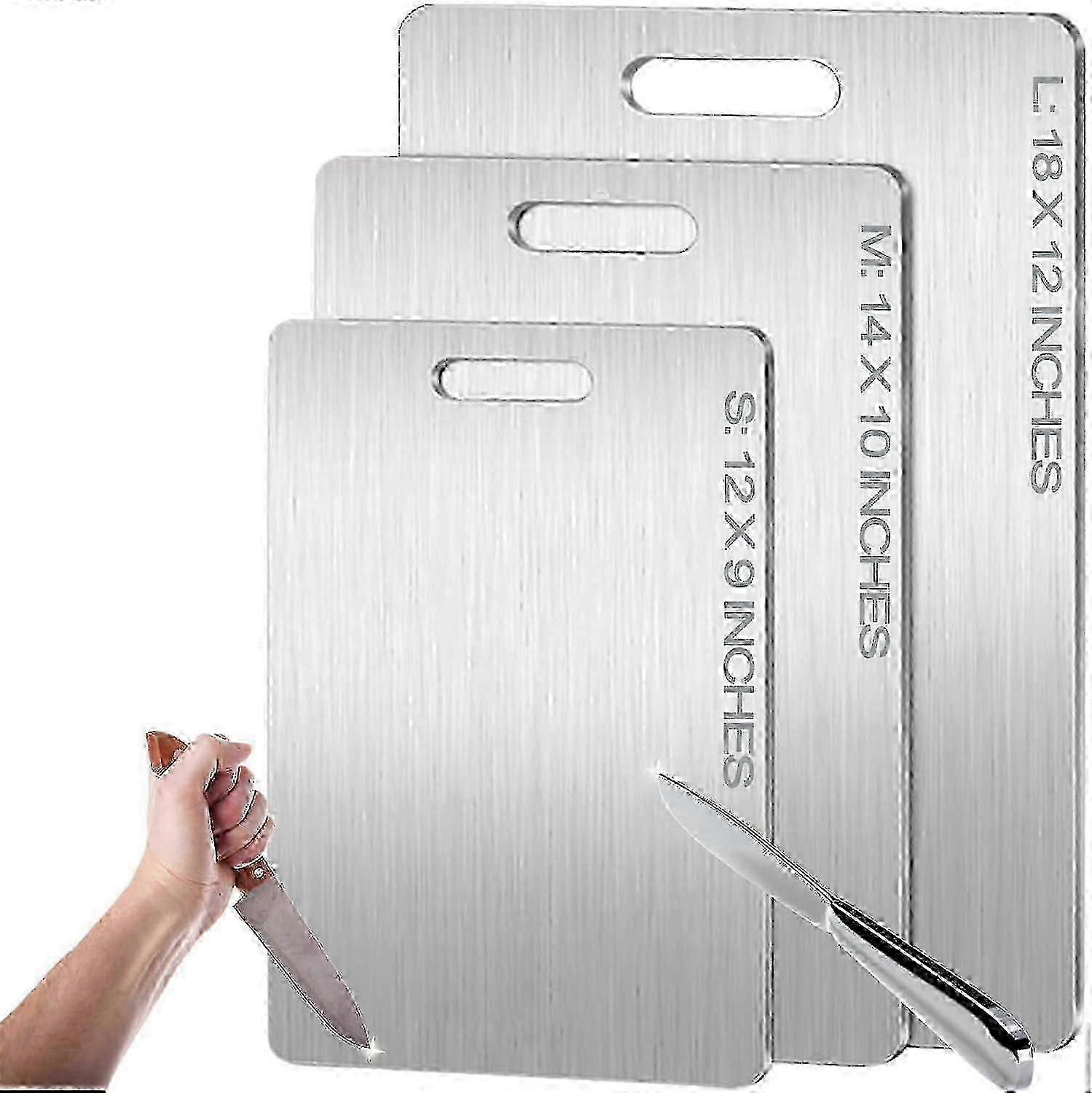 Durable titanium cutting boards - 3pcs set for home kitchen use