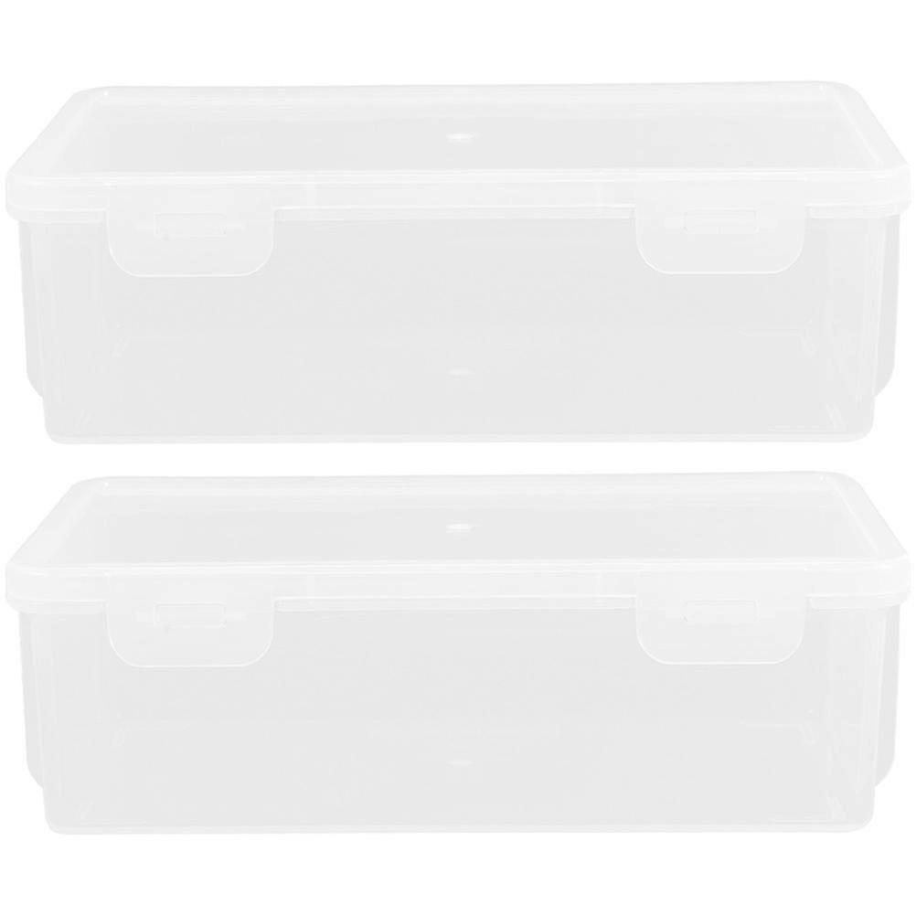 2Pcs Kitchen Condiment Holder Bread Storage Box Sealed Toast Container Toast Organizer