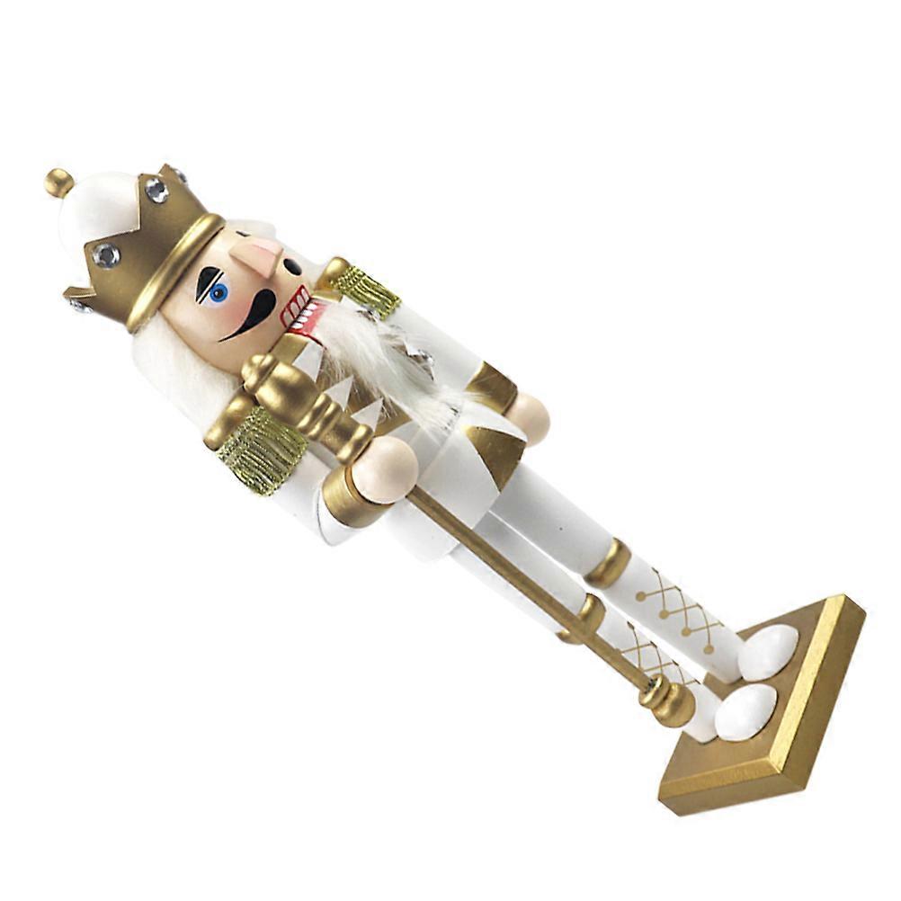 Nutcracker Crafts Traditional Ornament Puppet Desktop Decoration Indoor Gift Multi Color 1Set