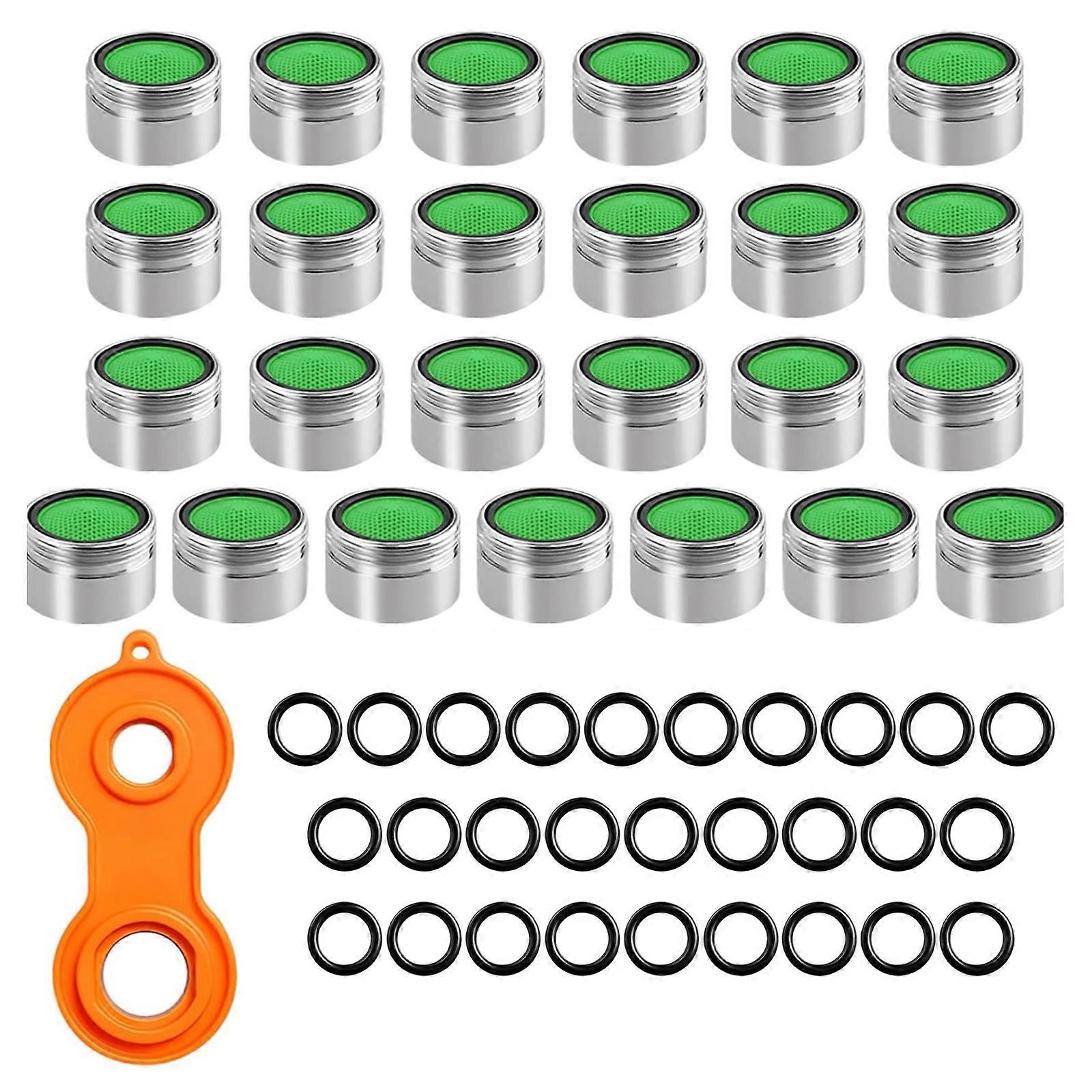 24mm Faucet Aerator with Washer and Wrench Water Saving Flows Restrictors Replacement Tap Bubblers Easy to Use Multicolor