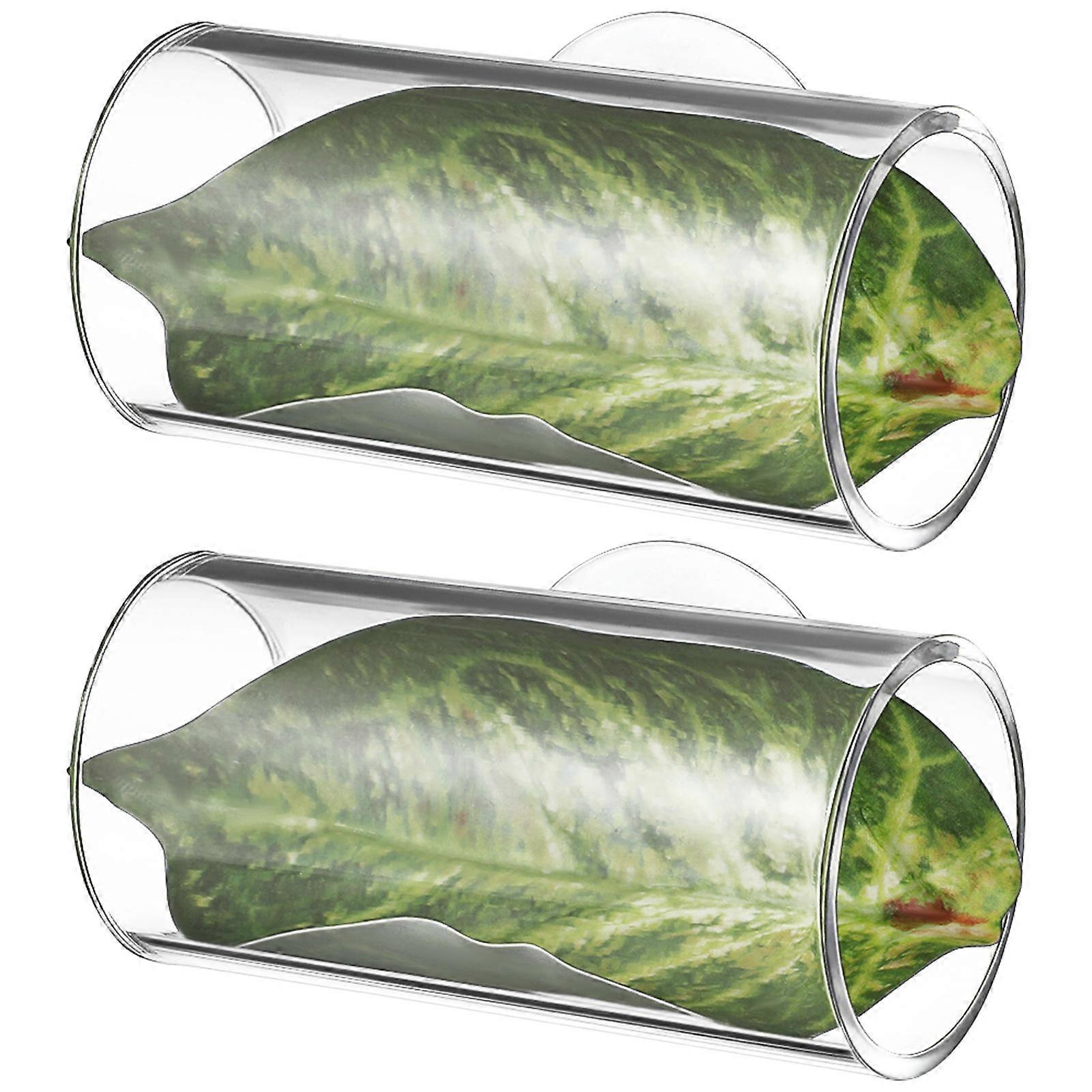 Betta Fish Tube Acrylic Tunnel for Aquarium Use 2Pcs Betta Hideout and Resting Spot