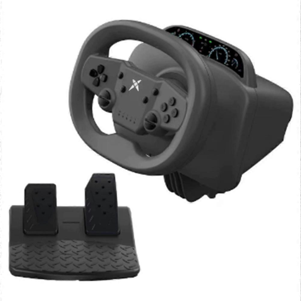 Racing Game Steering Wheel Vibration Controller Simulation Racing Pedals for Switch/PC /PS4/PS3/Ios and Android Phones