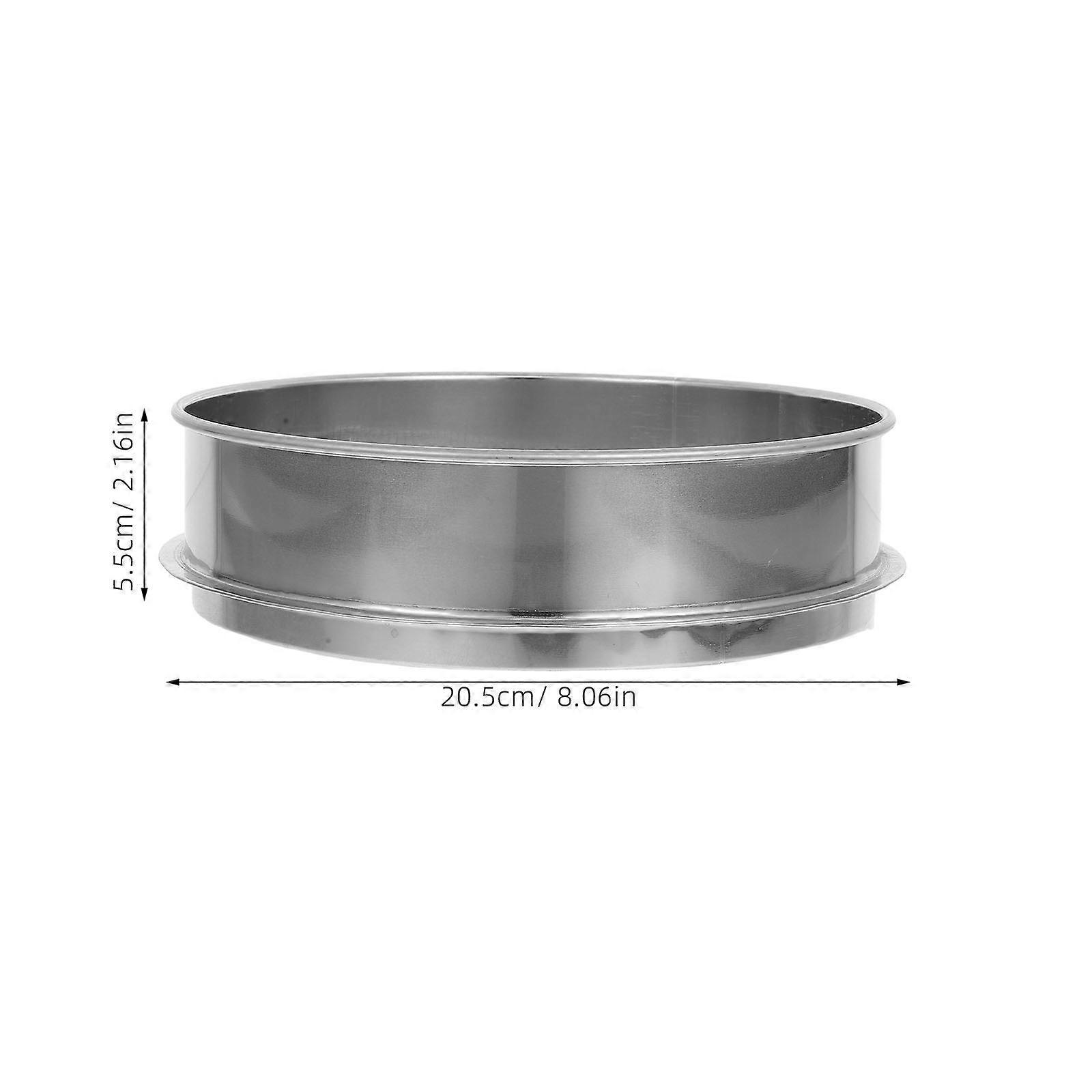 Stainless Steel Soil Sifter for Gardening Sand Rocks and Compost 6mm Mesh Sieve for Efficient Soil Screening and Particle Separation