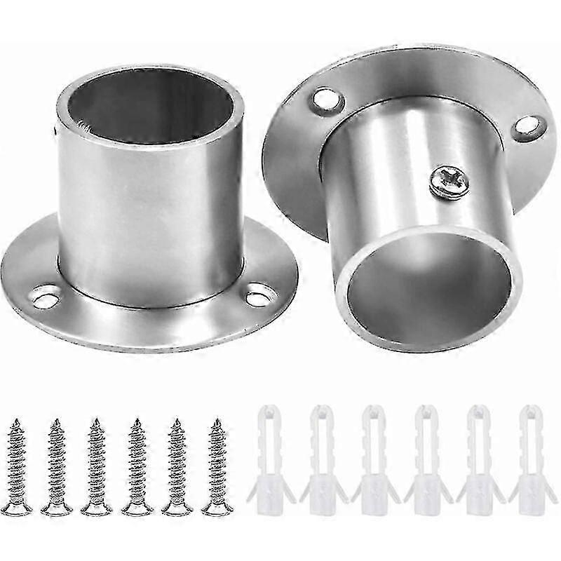 32mm curtain rail support brackets 2pcs stainless steel