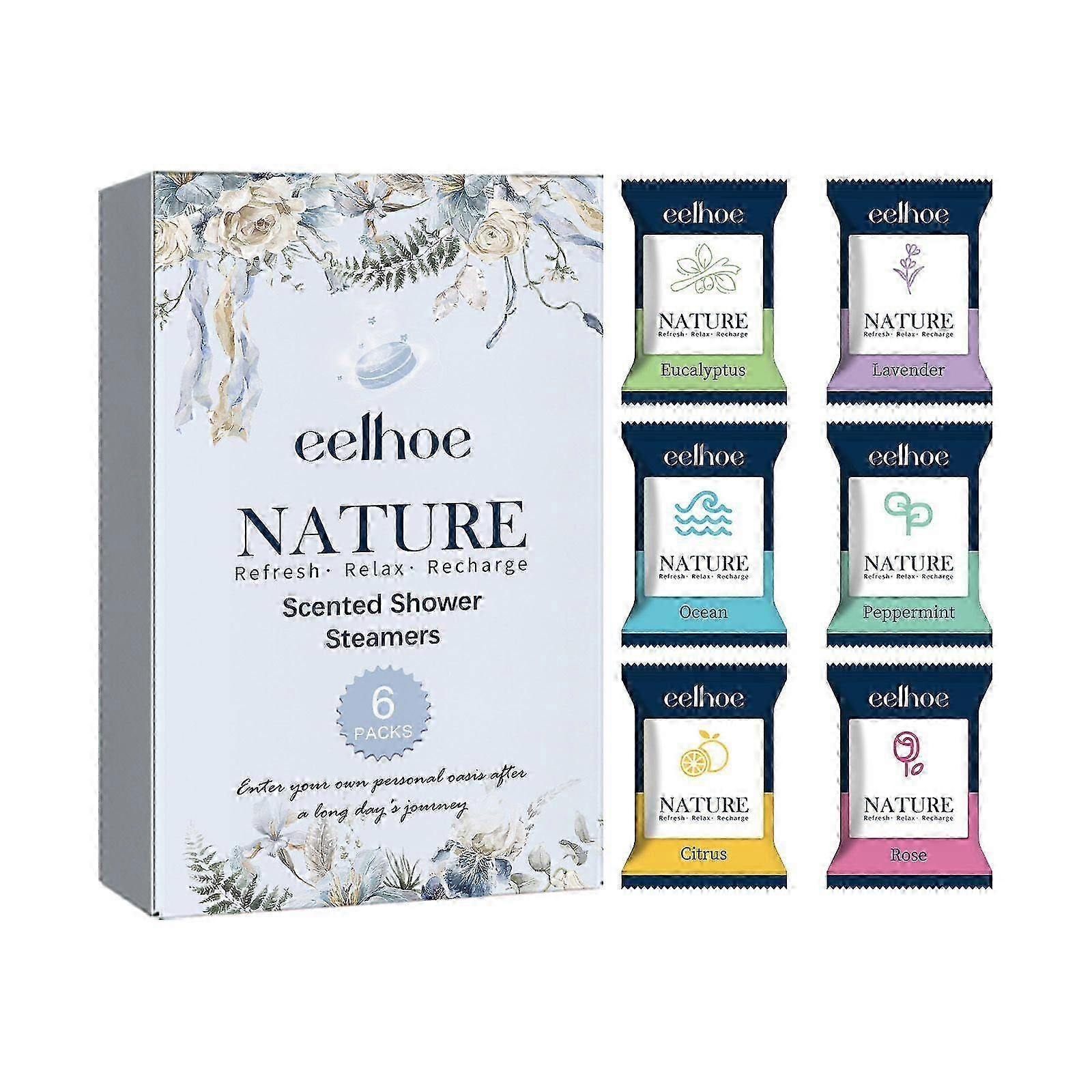 Aromatherapy Shower Tablets - Relaxing Fragrance & Deep Cleansing - 6 Pack