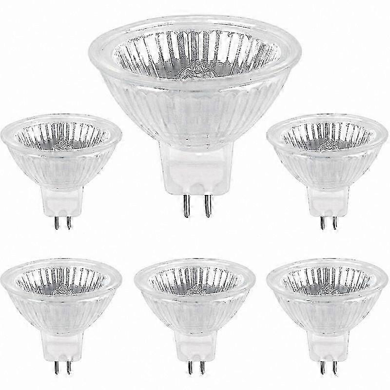 GU5.3 50W 12V Halogen Bulbs, 6-Pack