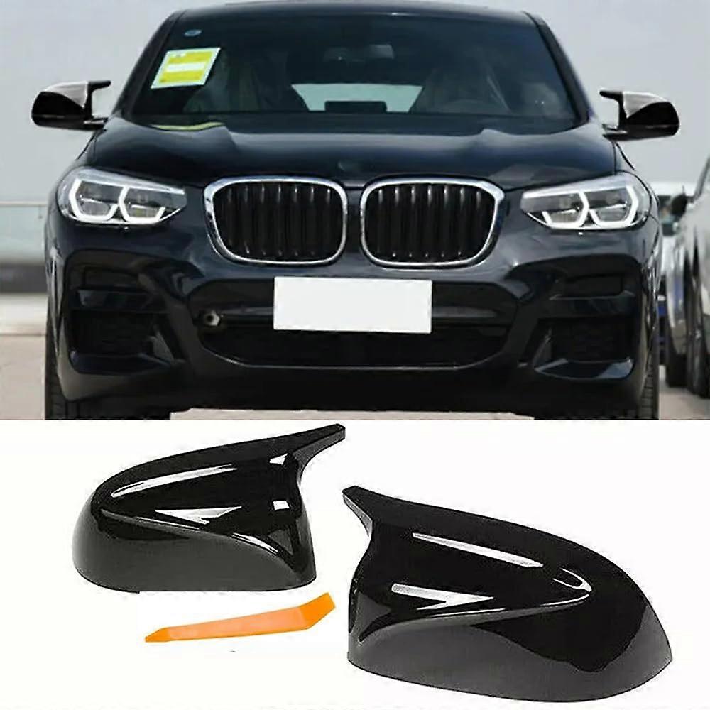 Mirror Covers Gloss Black Caps for BMW X3 X4 X5 X6 X7 G01 G02 G05 G06 G07 OEM Fit