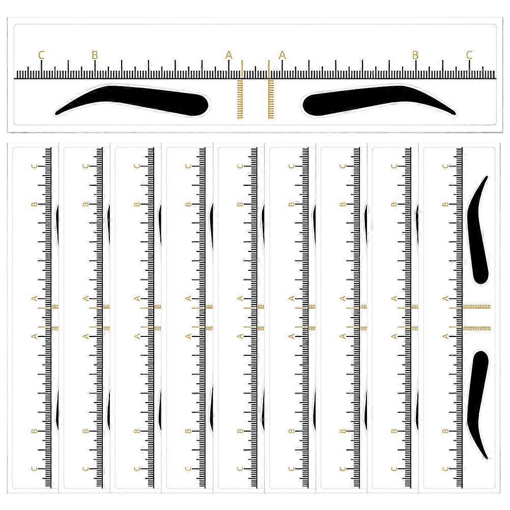 Eyebrow Ruler Eyebrow Positioning Tool for Precise Shaping 250Pcs