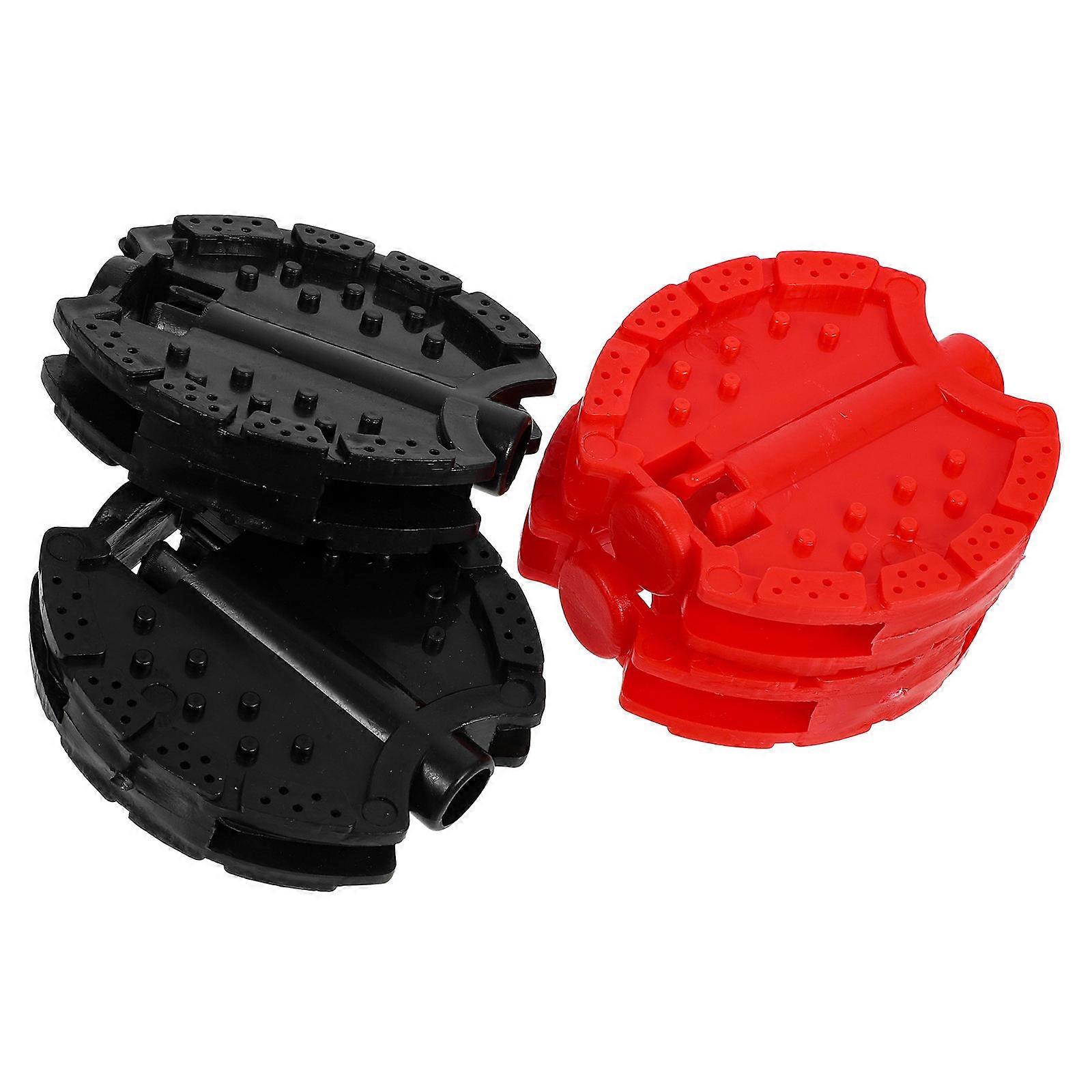Flat Pedals Wide Step Area ABS Material 2Pairs for Bike Use