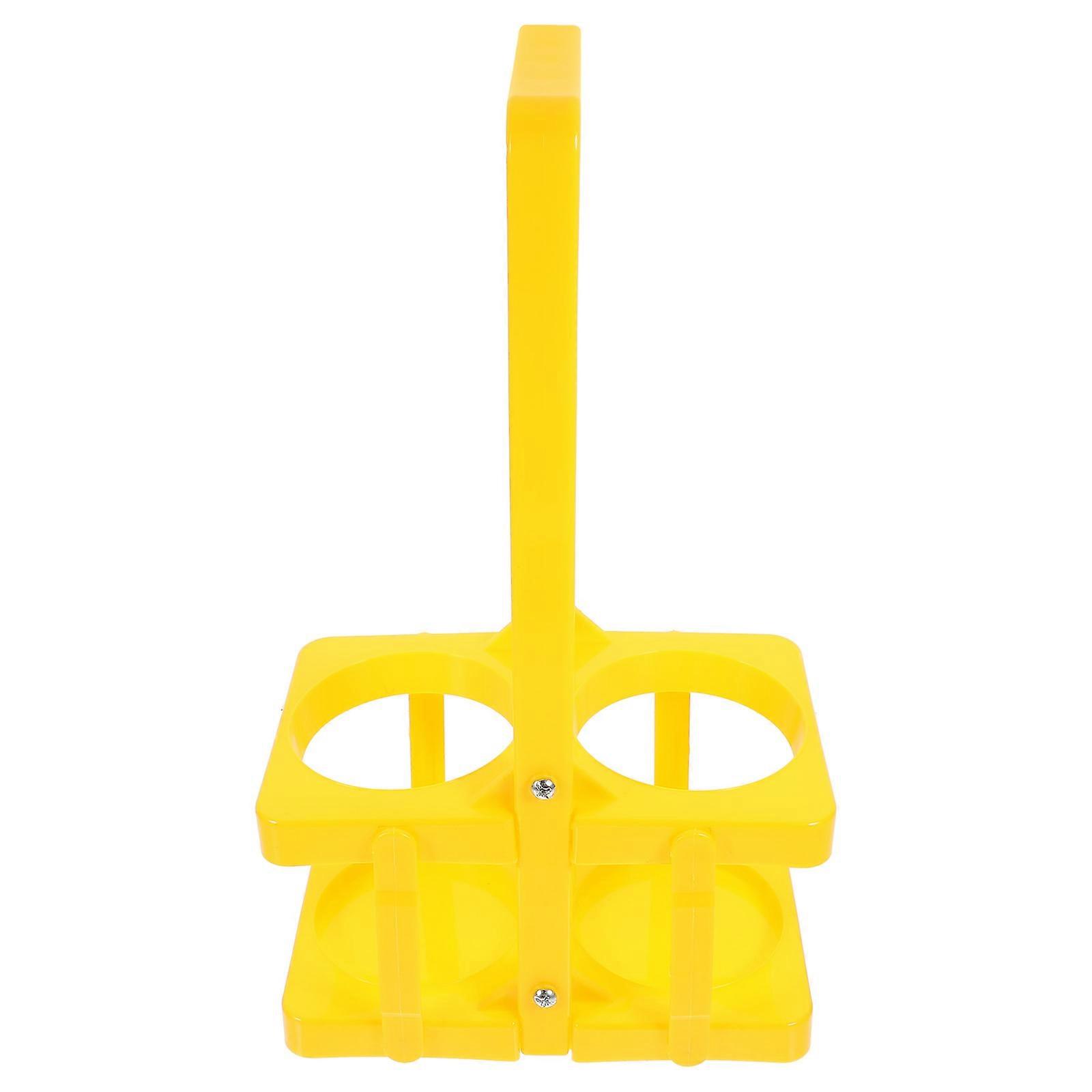 Plastic Beer Carrier with Handle for Storage Use 2 Bottles