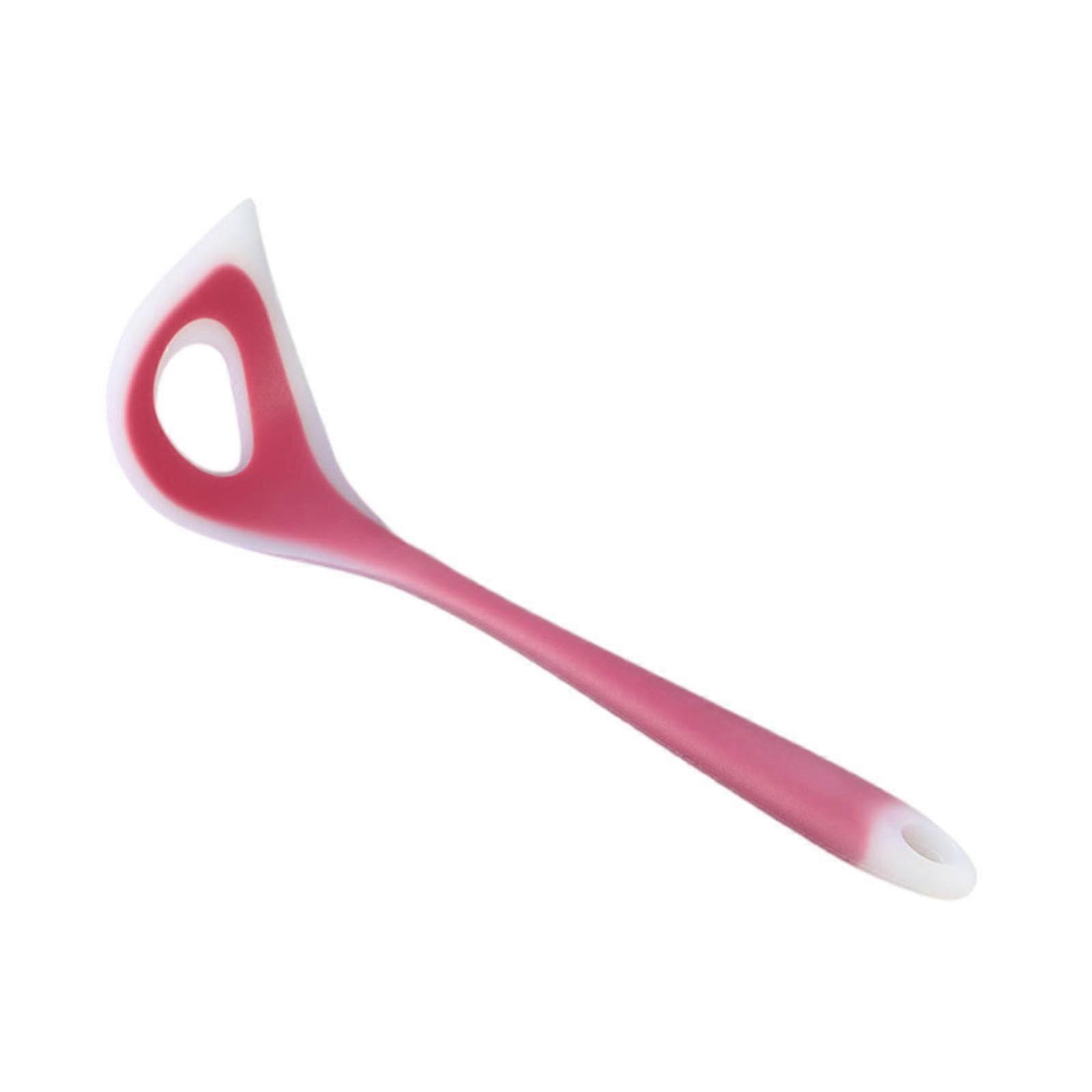 Meatball Maker Silicone Scoop Spoon with Ergonomic Handle for Easy Shaping, Translucent Red