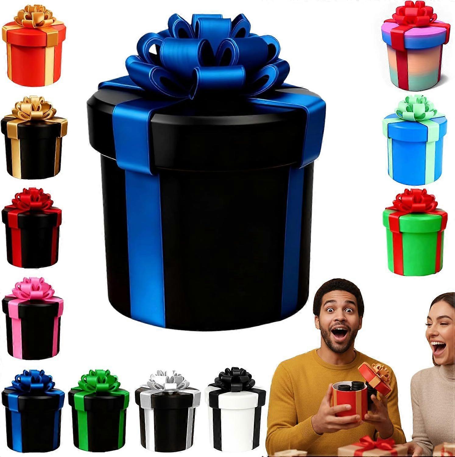 Annoying Gift Box with Screws for , Reusable Prank Screw Gifts Boxes, Nested Gift Boxes Jokes for   & Fun Party Game (Red-Gold)