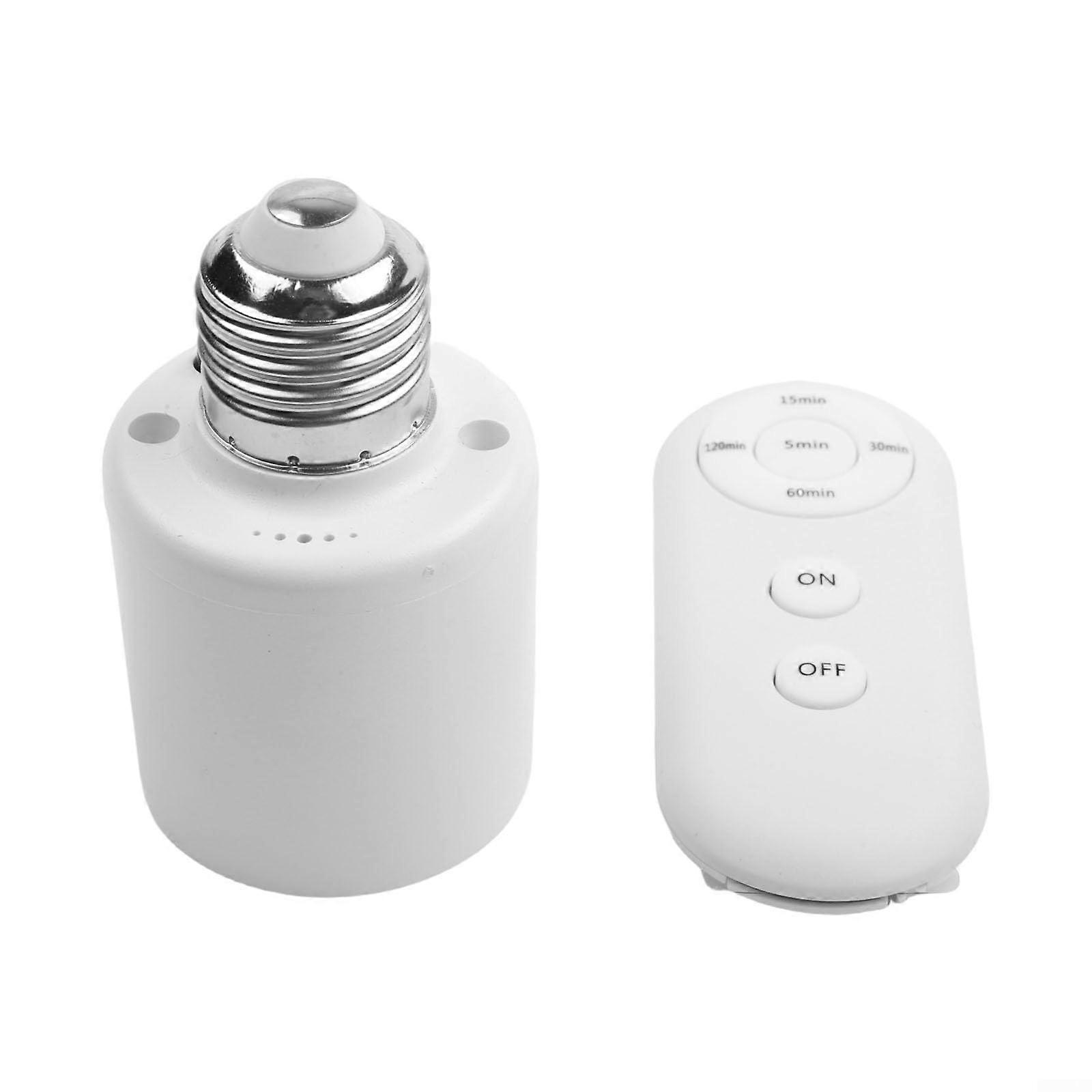 Motion Sensor Light Holder with Infrared Control, Adjustable Brightness E27 Socket, Energy Saving