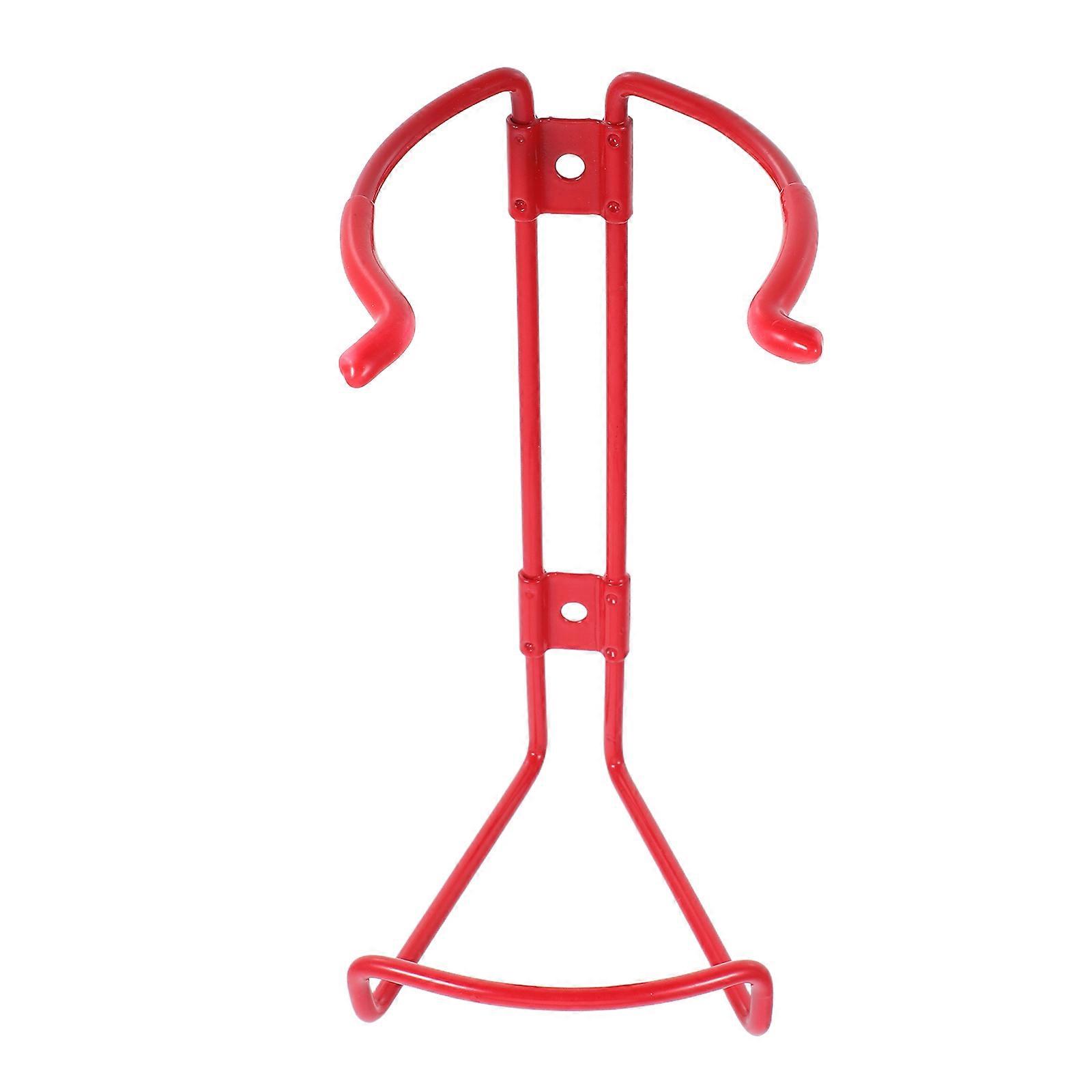 Fire Extinguisher Wall Bracket Iron Holder for Storage Use Red