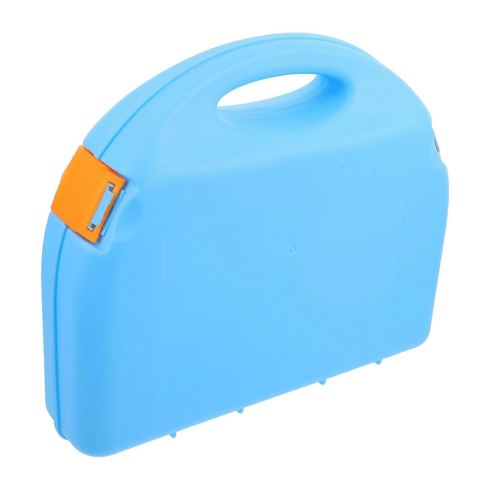 Plastic Tool Case Compact Design Convenient Handle For Children Storing Miscellaneous Items Safe Materials 1Pcs