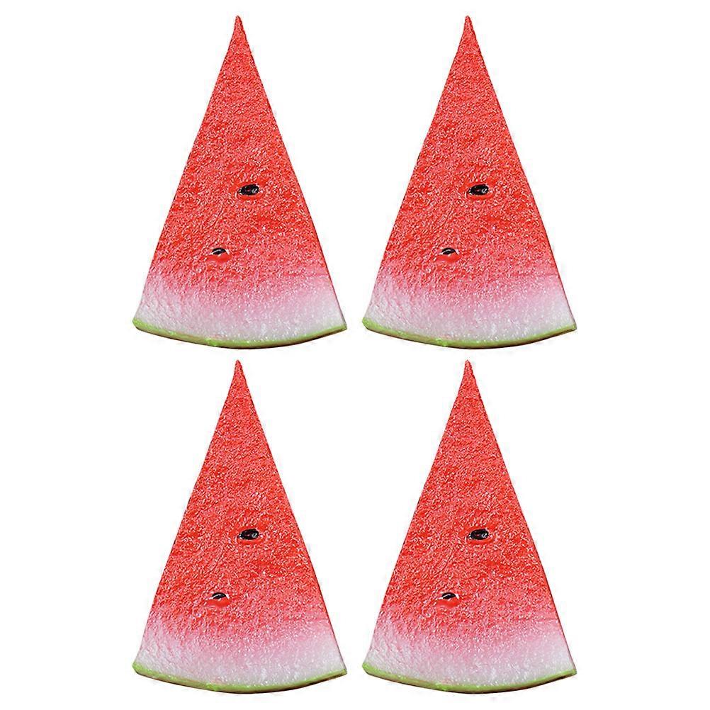 Photo Props Artificial Watermelon Model for Decoration 12Pcs