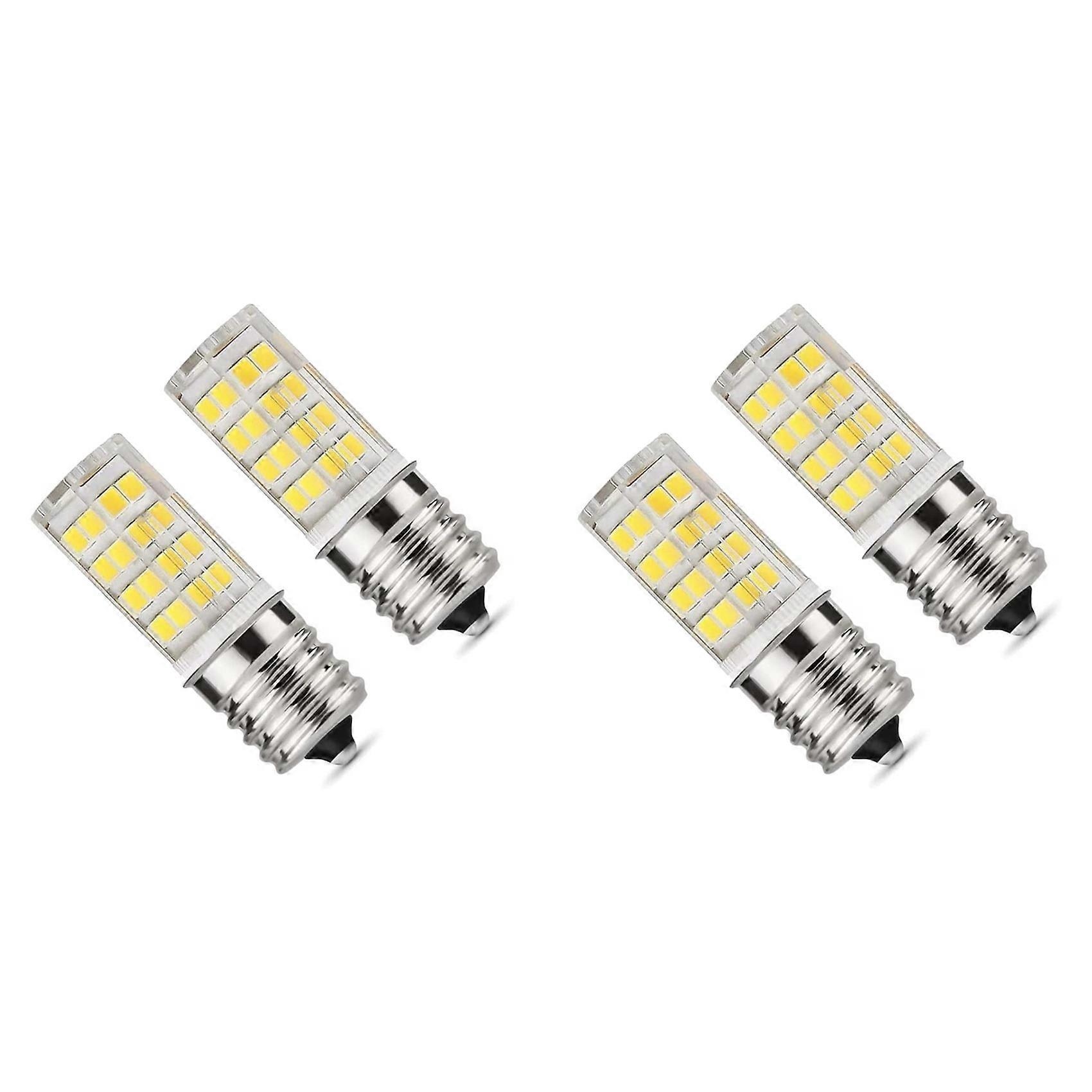 4 Pack 4W Dimmable LED E17 Microwave Oven Bulb , Daylight 6000K 40W Halogen Equivalent Light ,Ceramic E17 LED Bulb