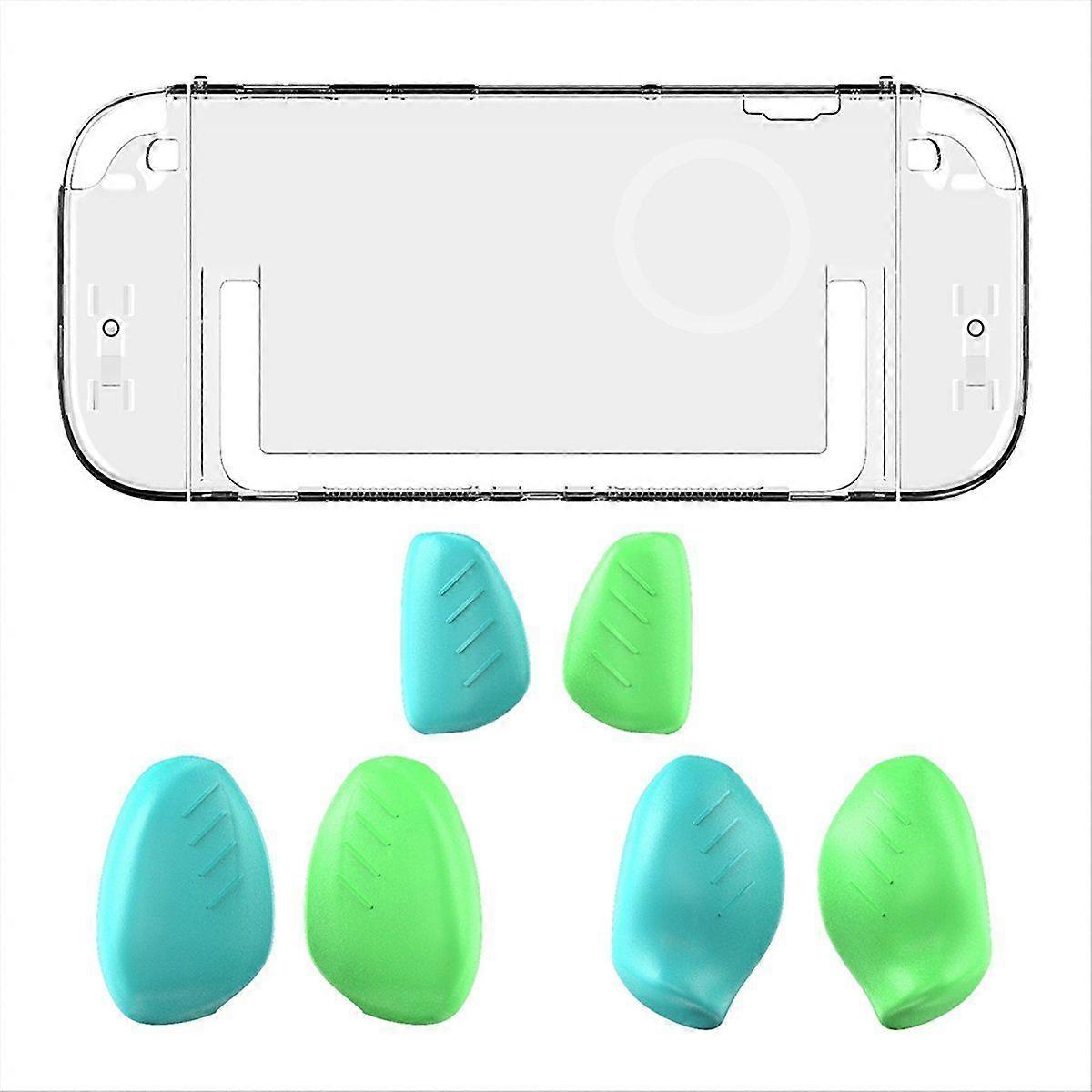 Switch 2 Dockable Split Shell Protective Case Ergonomic Grip Protector Shell Cover with Replace Gr