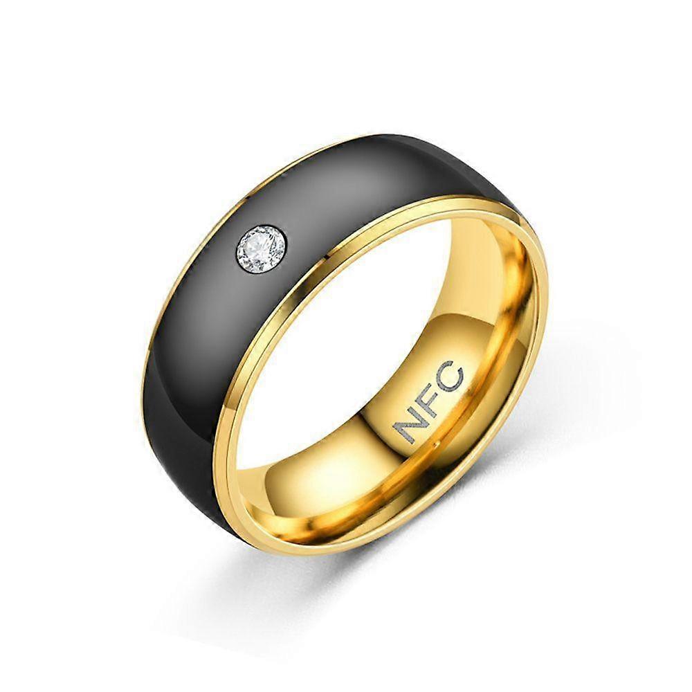 Multifunctional NFC Smart Ring Stainless Steel NFC Finger Ring for Android Phone Men