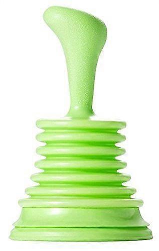 Sink Plunger with Powerful Drain Unblocking for Kitchen and Bathroom Pipes, Green