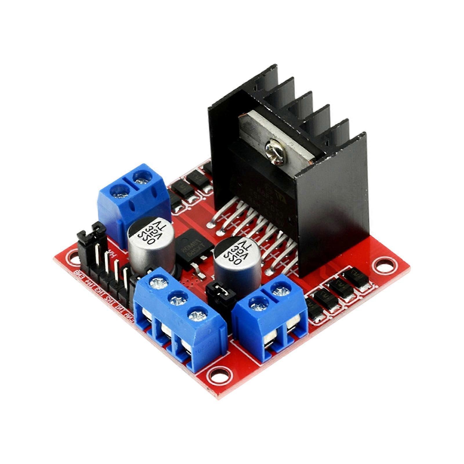 Highly Power Motor Driver Module Supporting 46Volts and 2Amps for and Steppers Motor Applications in Electronics Multicolor