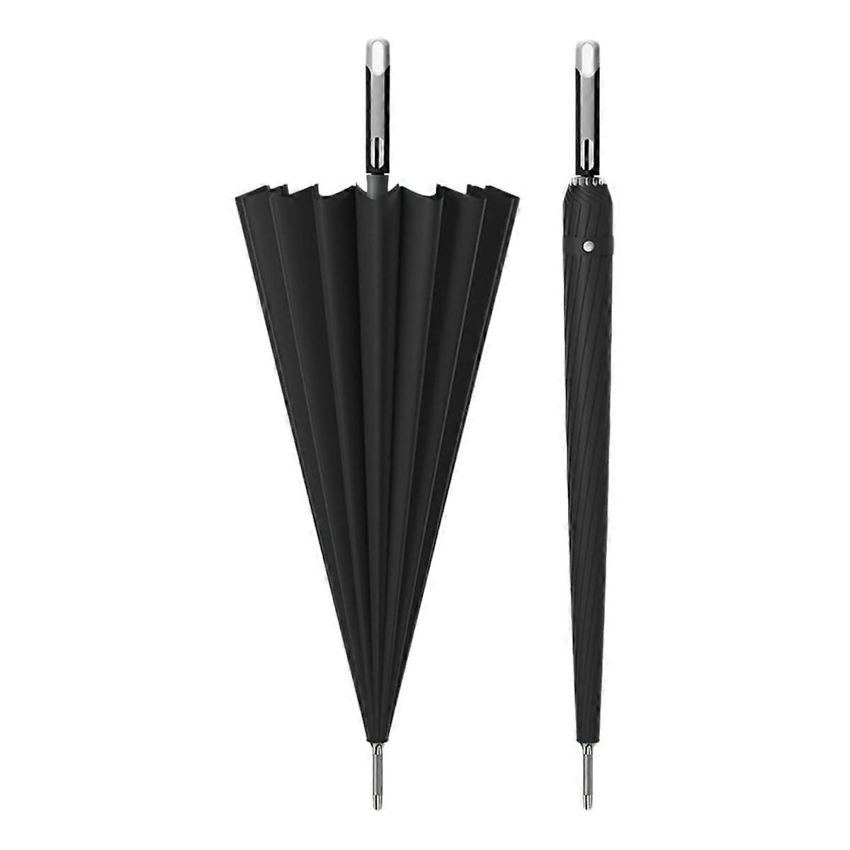 Golf Umbrella Windproof Long Handle Automatic Open with NonSlip Rubber Grip Black