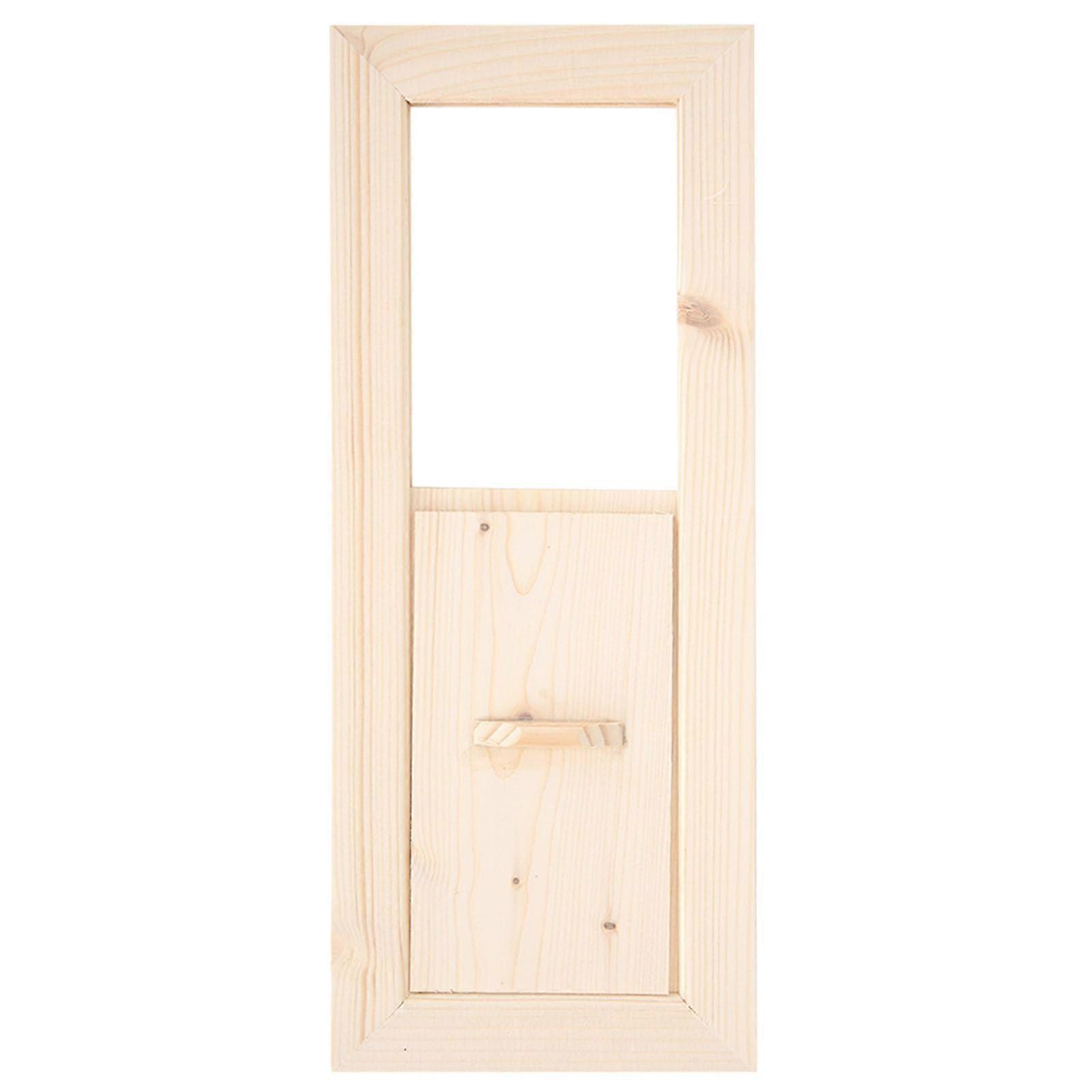 Adjustable Wooden Sauna Air Vent Panel for Enhanced Ventilation and Airflow Control