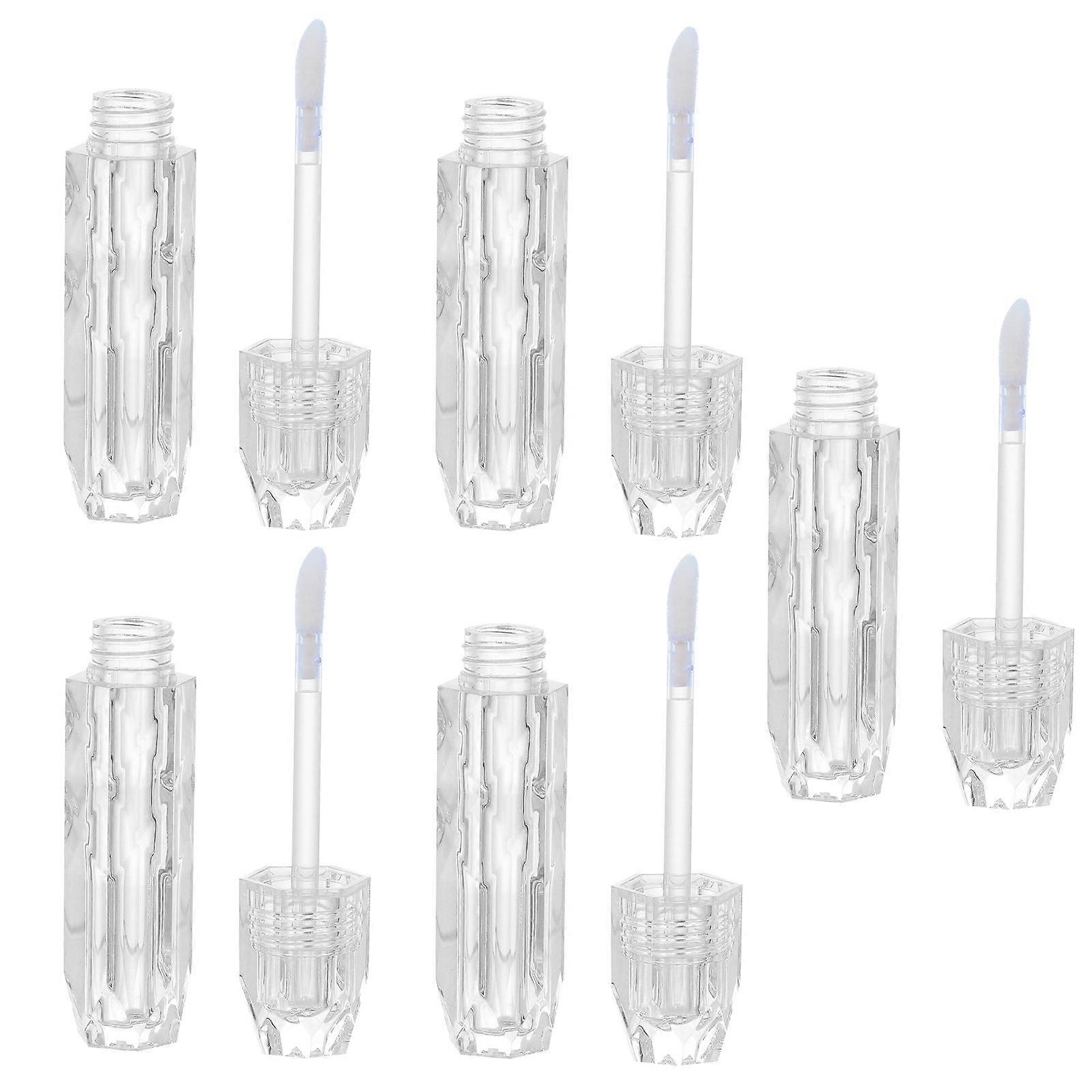 Lip Balm Bottles Refillable for Storage Use 5Pcs Transparent Plastic