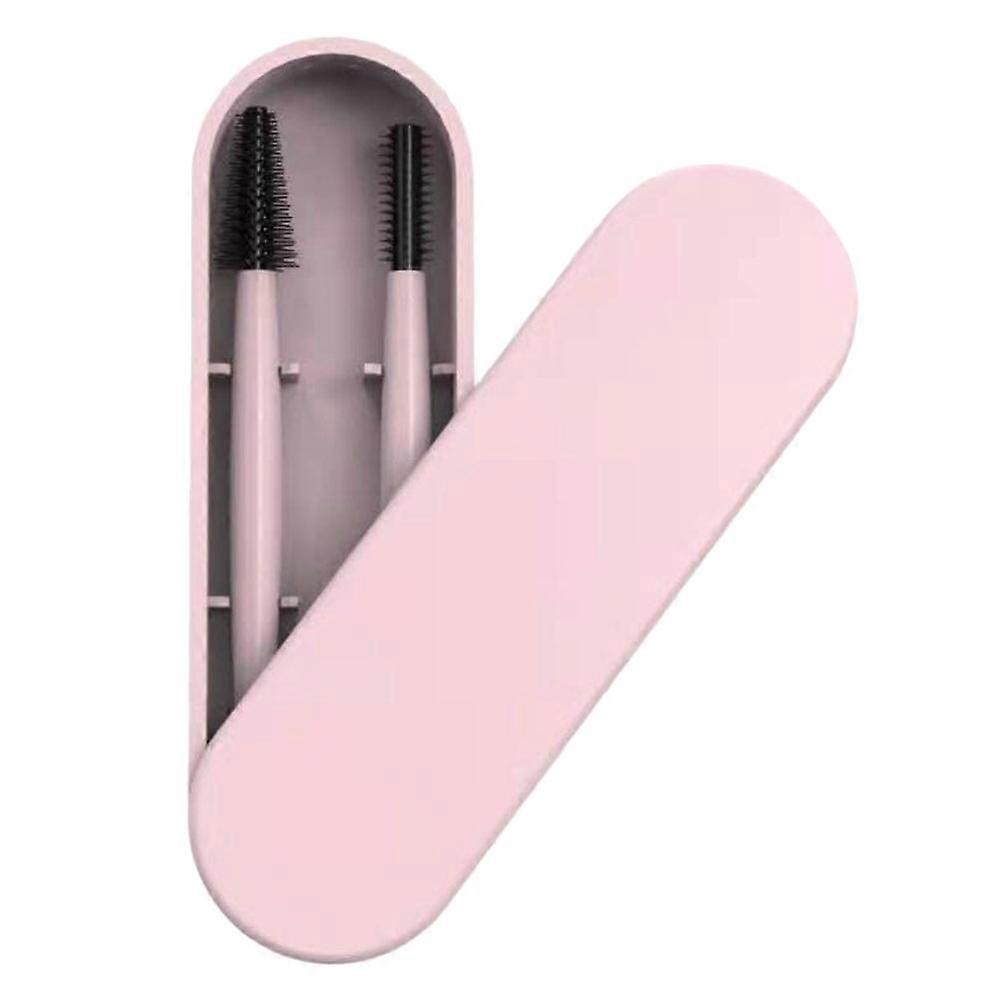 Silicone Eyebrow Brushes Practical Makeup Brush 1Set with Pink Design