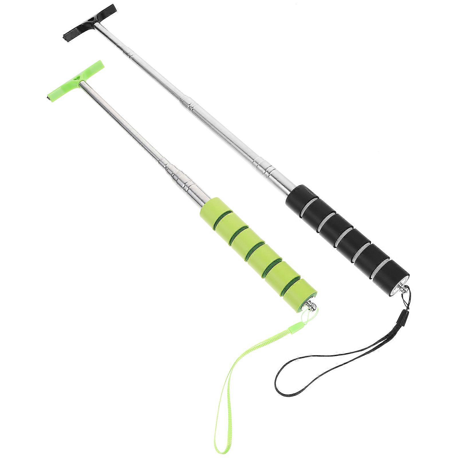 Car Rearview Mirror Wiper Squeegee for Cleaning 2Pcs Retractable Tool