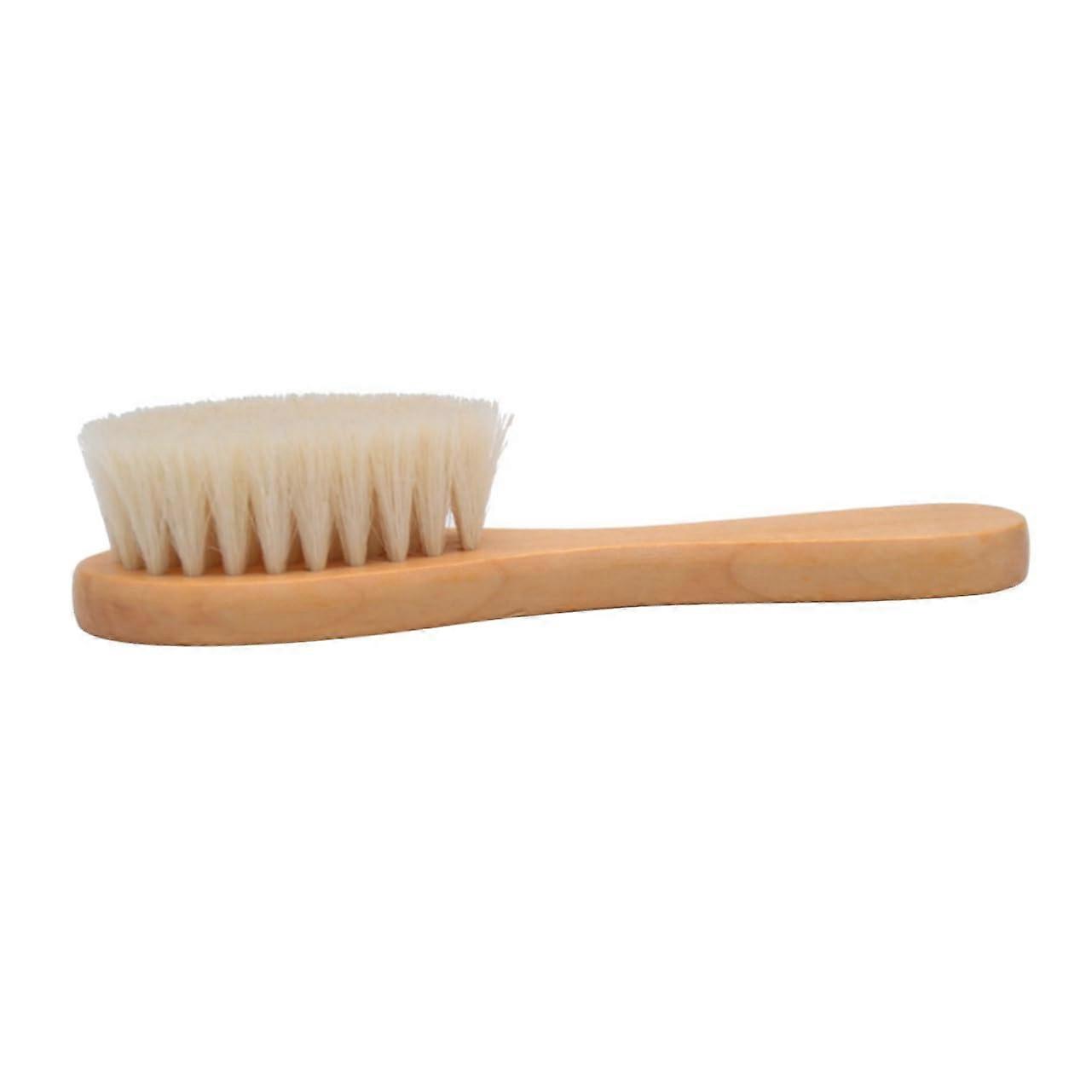 Bath Back Scrubber Wooden Bath Brush with Long Handle and Soft Bristles for Deep Cleansing