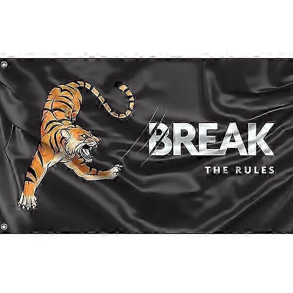 Break The Rules Tiger Flag Pattern 088