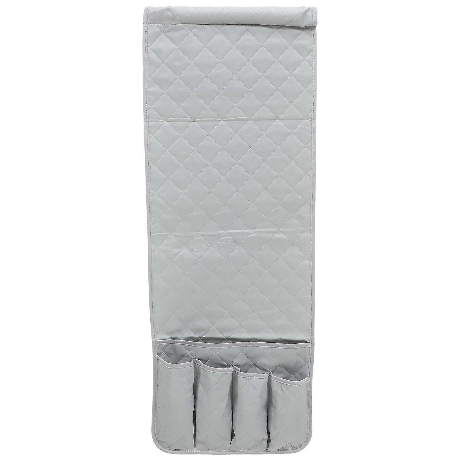 2Pcs Bedside Storage Bag Organizer for Hanging Pouch Compact Grey