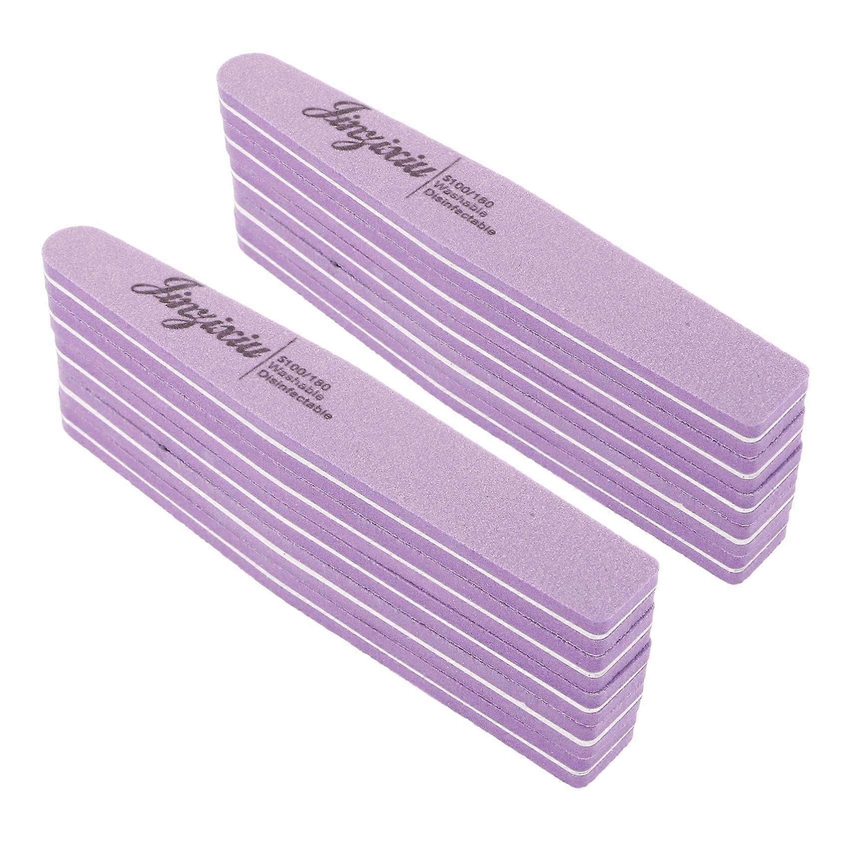 10pcs Nail Buffer Block DoubleSided Sponge Nail Files for Manicure Home and Salon Use