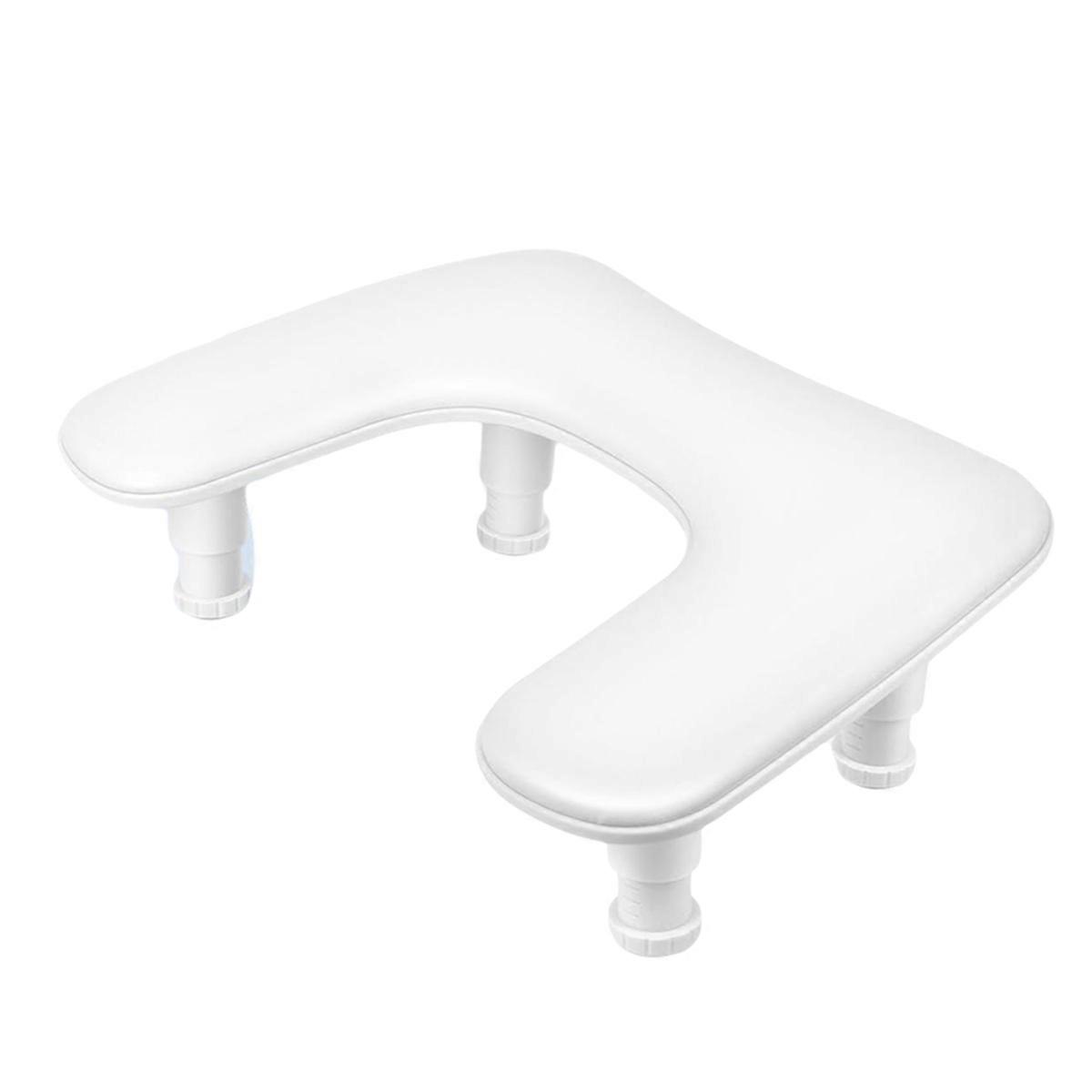 Manicure Arm Rest for Nails Tech: Adjustable Nail Armrest,White